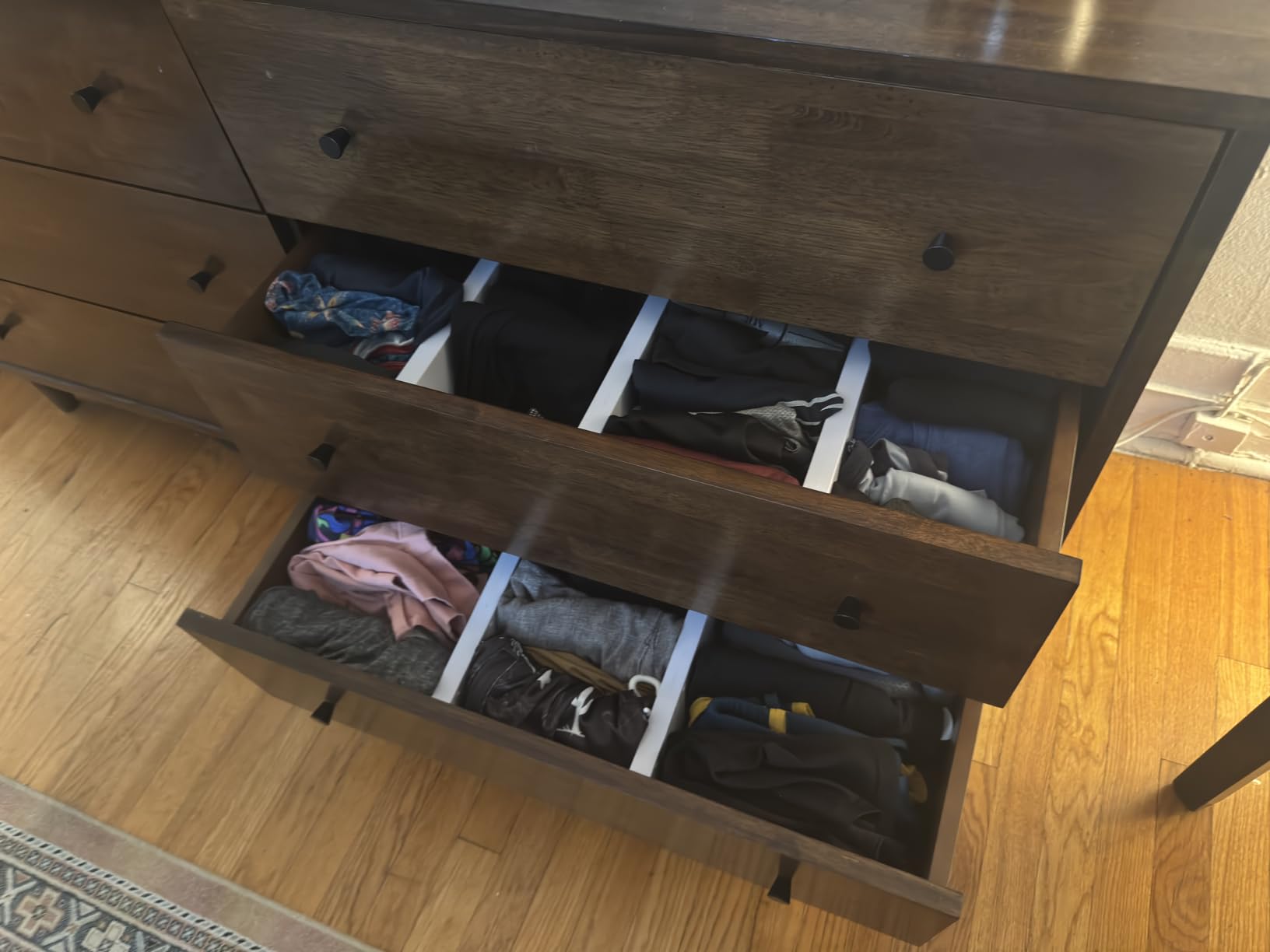 Lifewit 5 Pack Upgrade Drawer Dividers for Clothes, 4