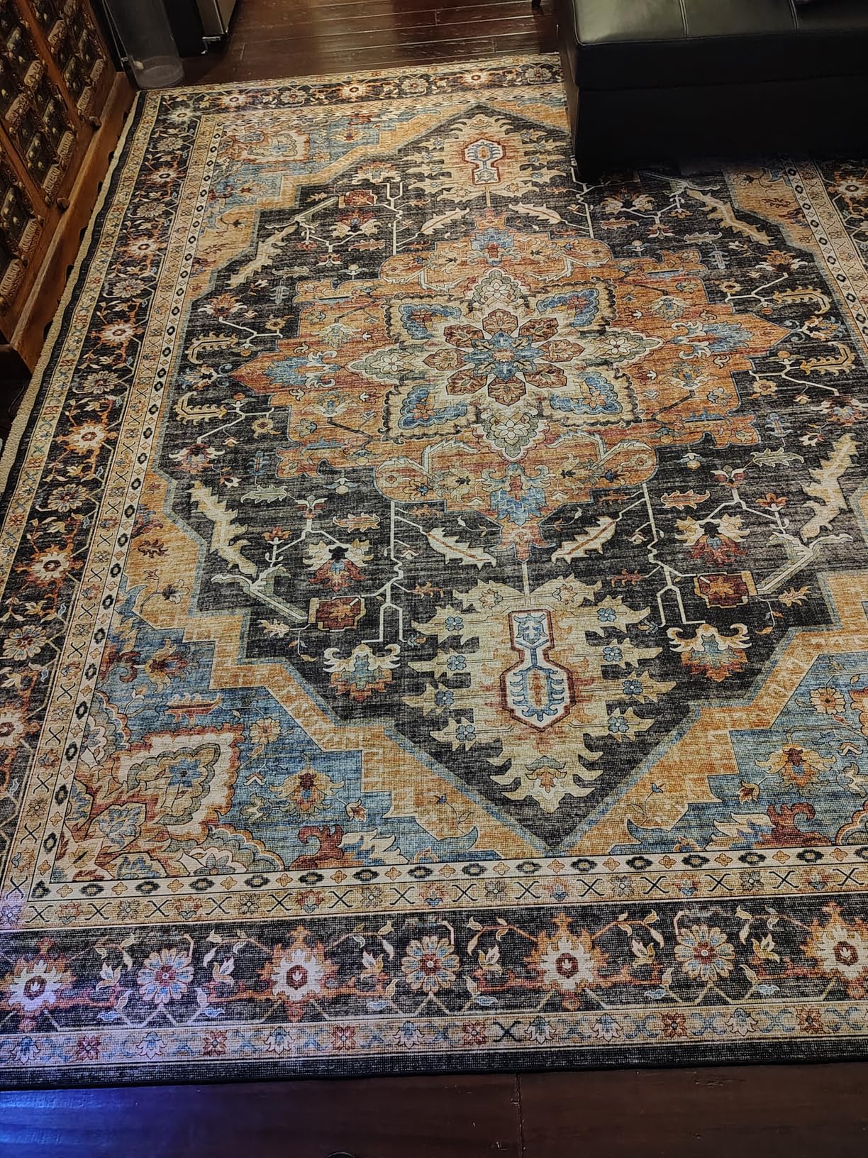 Gertmenian Indoor Boho Area Rug - 5x7 Standard, Non Slip, Super Strong, Ideal for High Traffic Areas in Bedroom, Living Room, Kitchen - Tanis, Sage, 25046 customer photo 1