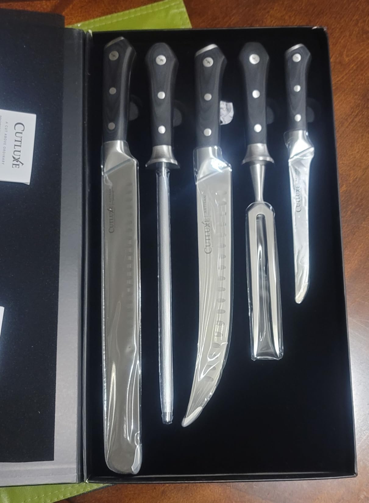 Cutluxe Turkey Carving Knife Set - Carving Fork & Knife for Meat & BBQ | Razor Sharp German Steel, Full Tang Ergonomic Handle - Grilling Gift for Men, Artisan Series customer photo 2