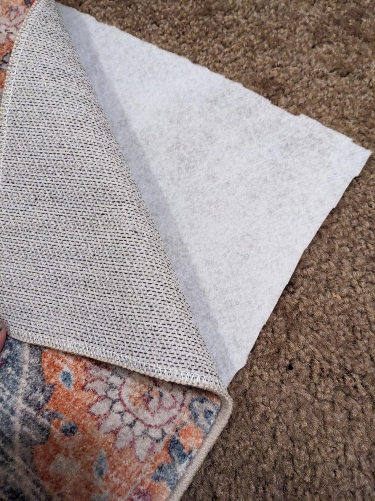 Lahome Moroccan Washable Area Rugs 8x10, 8x10 Rugs for Living Room Bedroom, Non Slip Low Pile Distressed Stain Resistant Rug for Kids Pets High Traffic Areas Elise, Burnt Orange customer photo 2