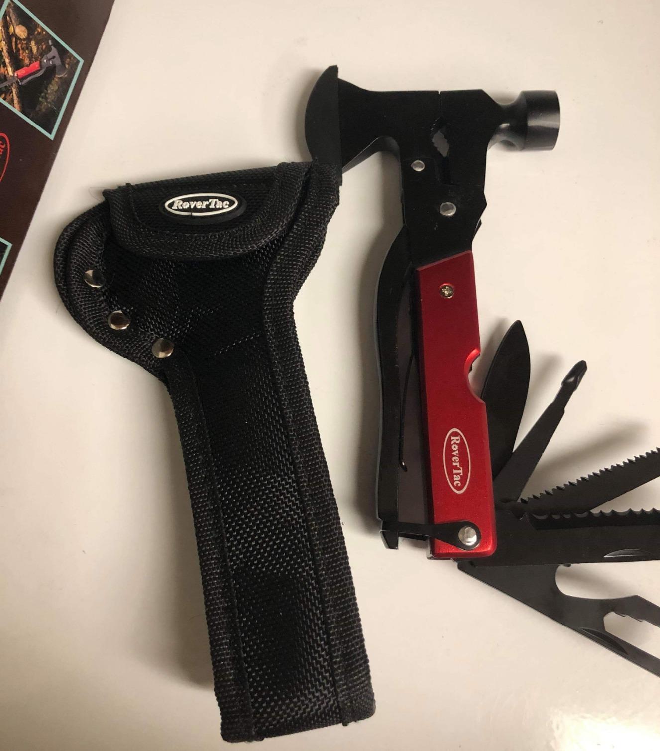 RoverTac 14-in-1 Multitool Camping Axe - Multi Tool with Knife, Hammer, Saw, Screwdrivers, Bottle Opener - Camping Tool with Sheath customer photo 1