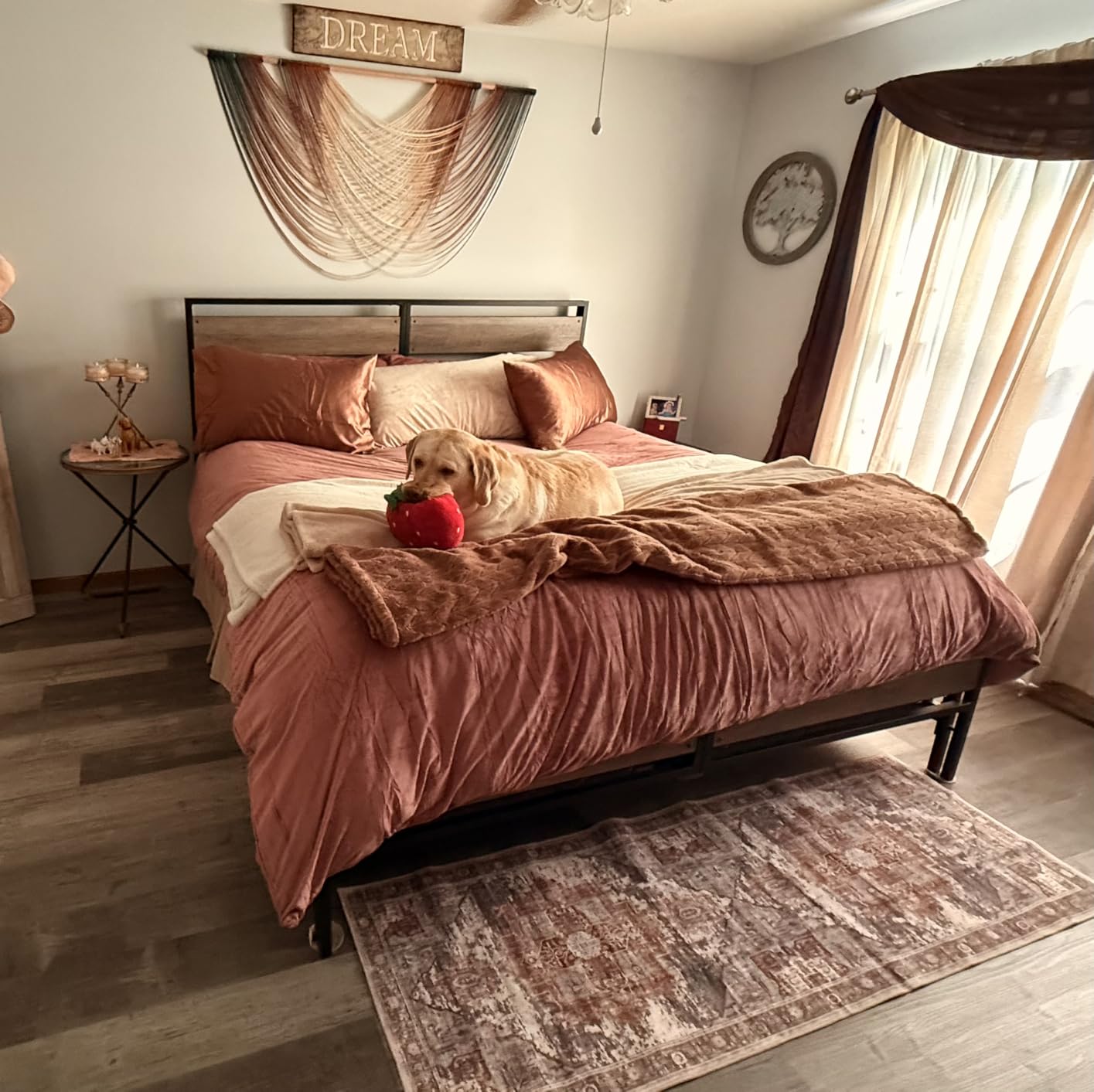 RUUGME Washable 9x12 Area Rug - Rugs for Living Room Bedroom Dining Room Non-Slip Vintage Rugs More Durable and Incredibly Soft Great Home Decor (9x12 Beige) customer photo 1