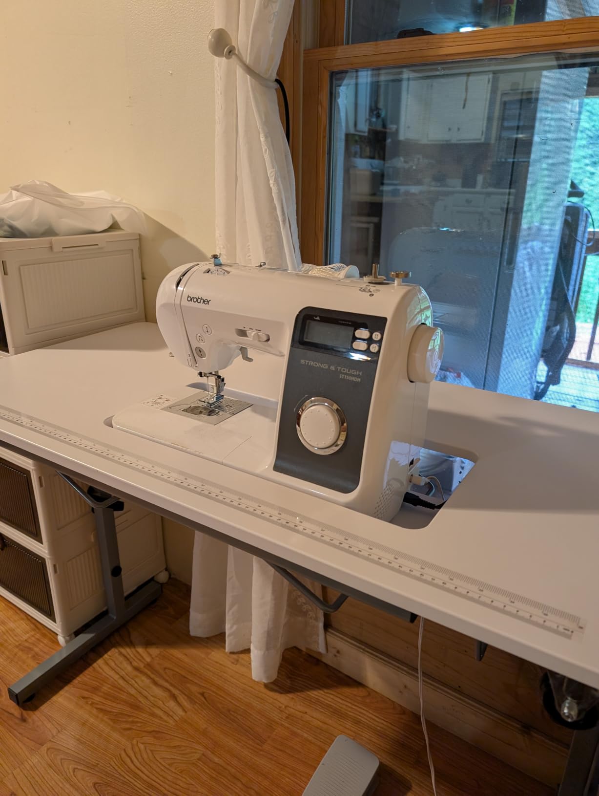 Sew Ready Portable Sewing Table, Computer or Office Desk with Foldable and Rollaway Design, 40.5