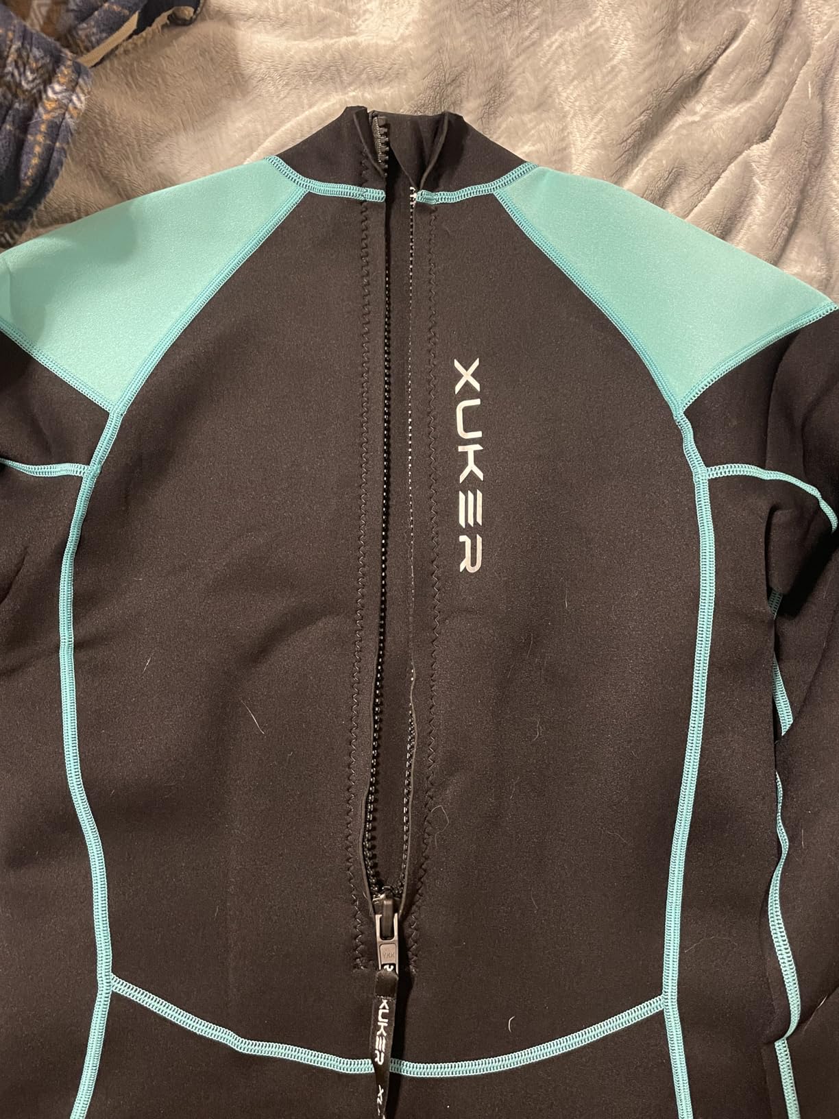 XUKER Women Men Wetsuit 2mm 3mm, Neoprene Wet Suits Front/Back Zip in Cold Water Full Body Dive Suit for Water Sports customer photo 1