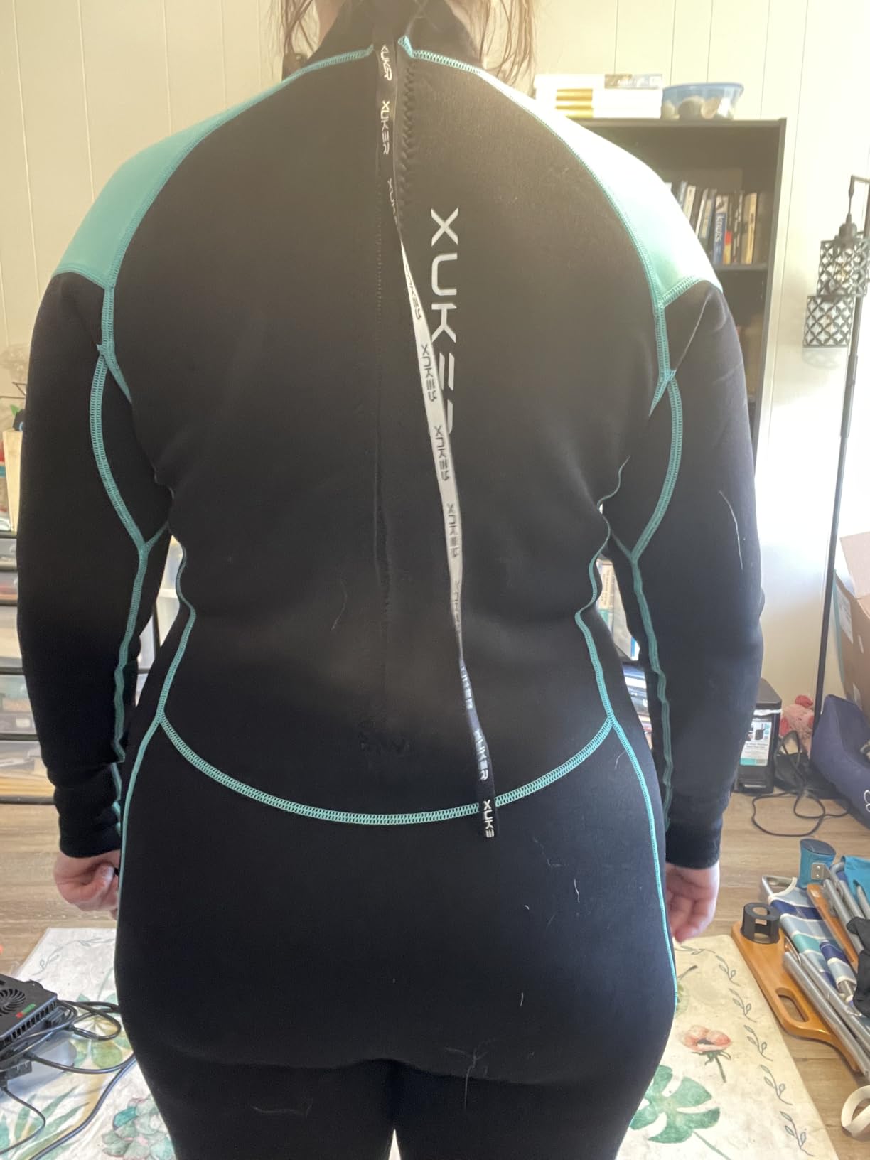 XUKER Women Men Wetsuit 2mm 3mm, Neoprene Wet Suits Front/Back Zip in Cold Water Full Body Dive Suit for Water Sports customer photo 2