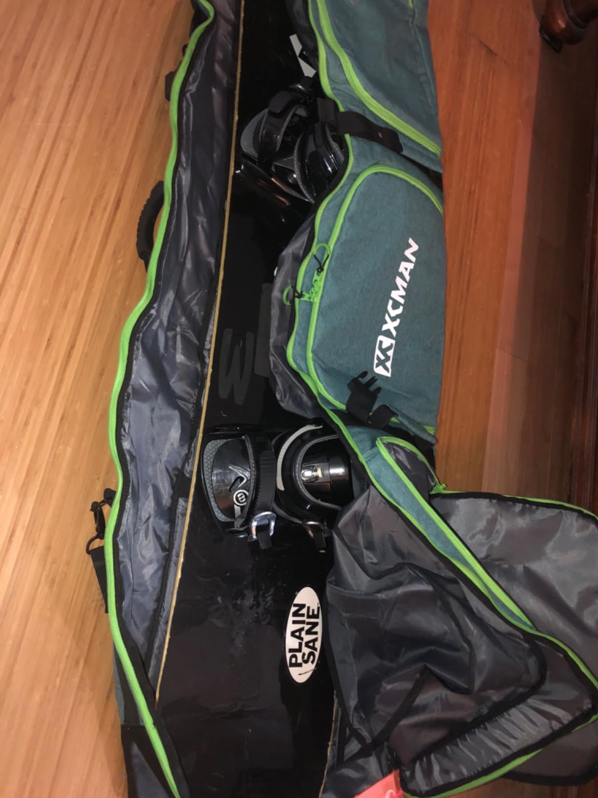 XCMAN Padded Snowboard Bag Expandable Snowboard Bag for Air Travel Adjustable Ski Bag Length 63-75In customer photo 2