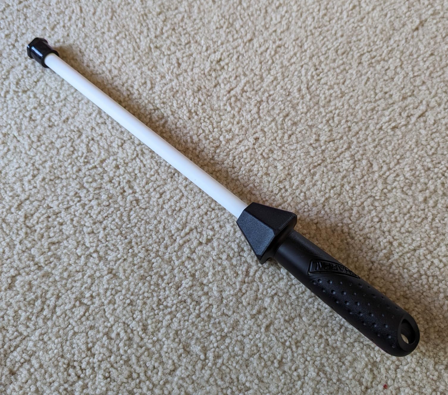 SHARPAL 118H Ceramic Honing Rod - Professional Knife Sharpener Steel | Ceramic Sharpening Rod for Kitchen Knives, Built-in Angle Guide, Anti-Break Cap, Durable Sharpening Stick customer photo 2