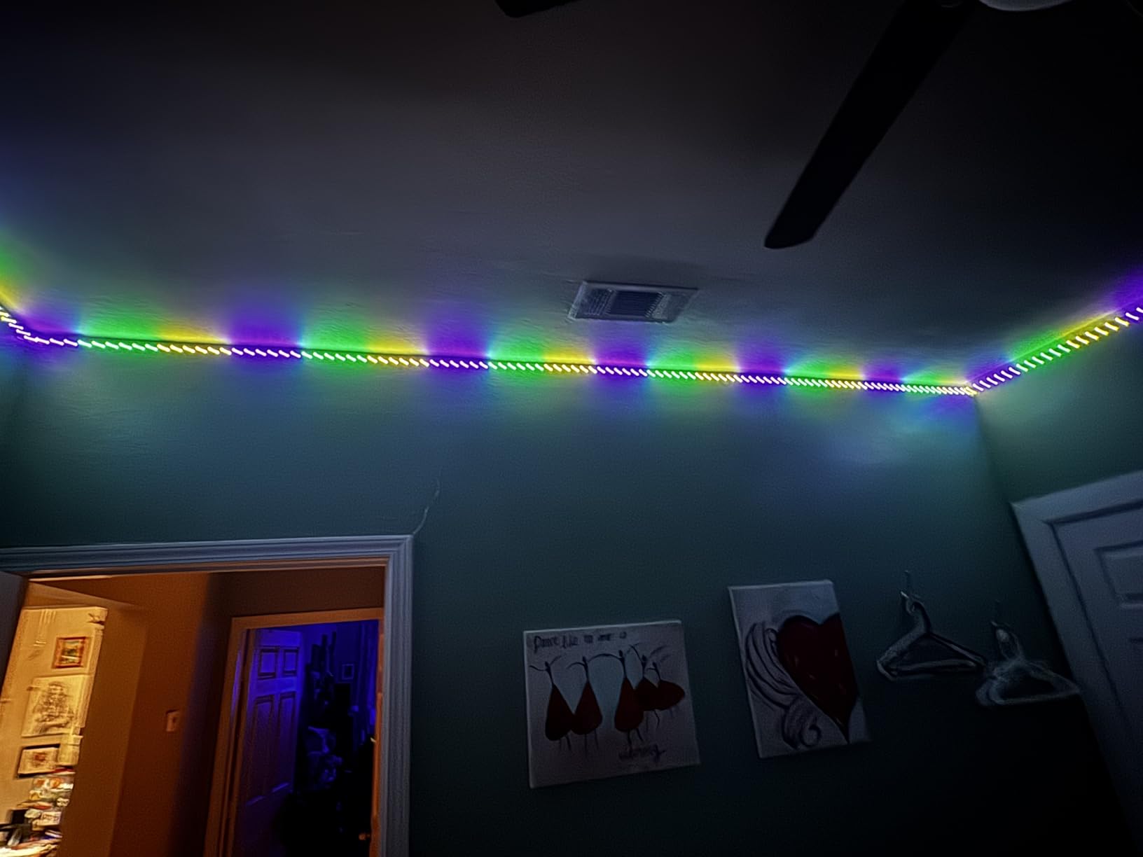 Lepro S1 AI LED Strip Lights for Bedroom - 16.4ft Smart RGB Light Strips with IC and Rainbow Chasing Effects, Color Segment DIY, Personalized AI Lighting Designer, No Remote, 2.4G Wi-Fi & Bluetooth customer photo 2