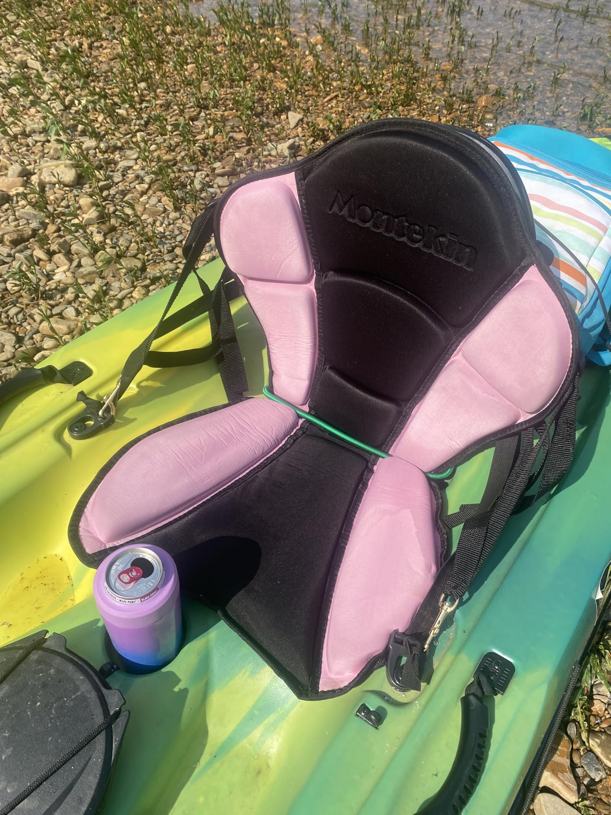 Montekin Thickened Kayak Seat with Back Support, Sit On Top Cushioned Canoe Backrest Molded Foam Seat for SUP Paddle Board Fishing Boat Long Trip customer photo 2