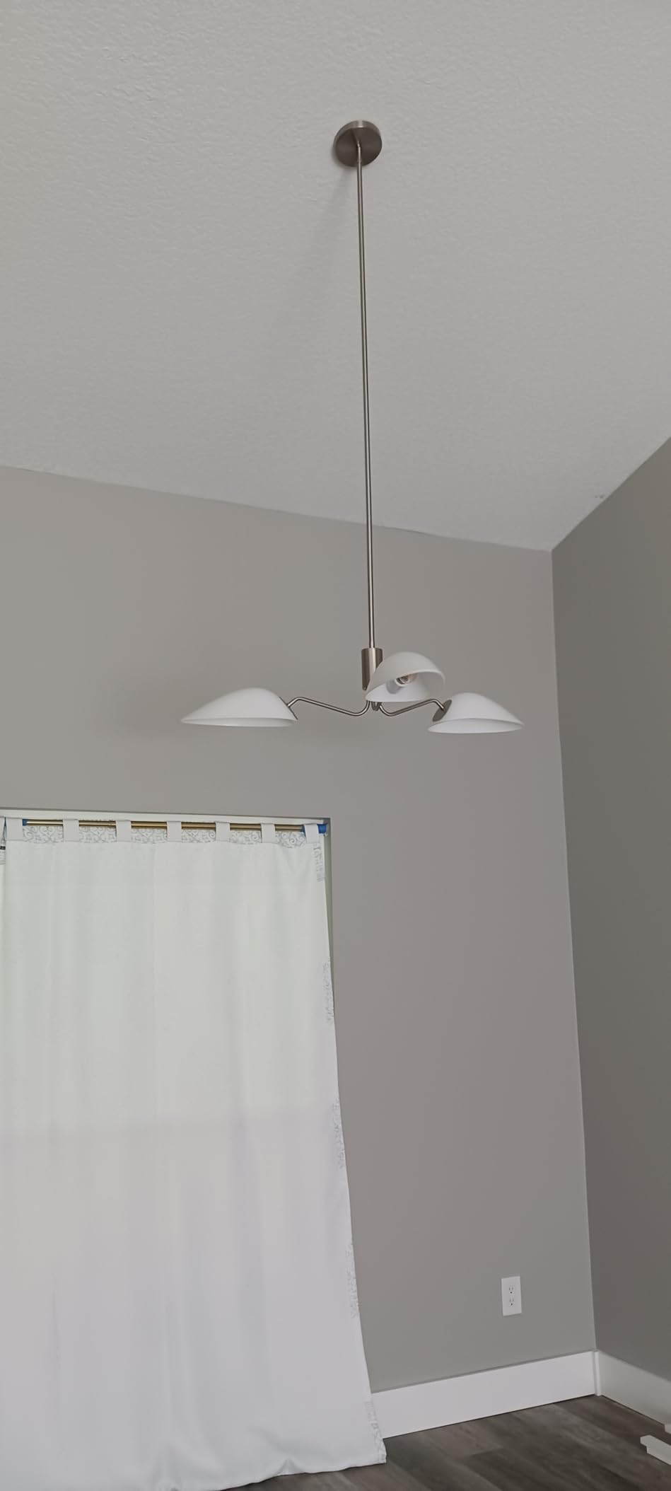 MEXO Modern Glass Chandeliers, Sputnik Chandelier Gold Pendant Lighting Fixture Glass Shade Ceiling Light for Dining Room Kitchen Island customer photo 2