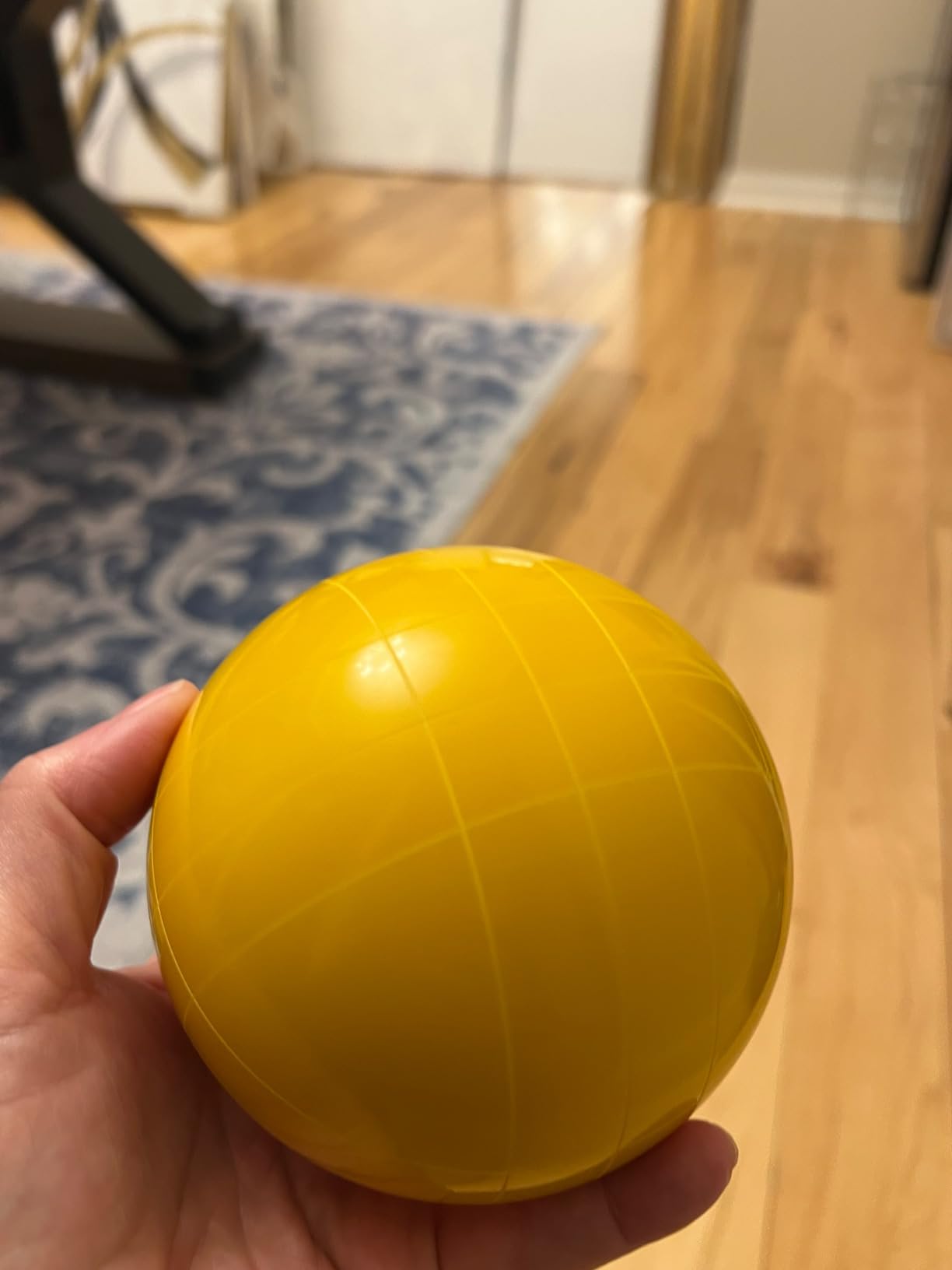 Professional Grade 107mm Bocce Ball Game Set Regulation Size and Weight 920g for Official Tournaments (Red and Green) customer photo 1