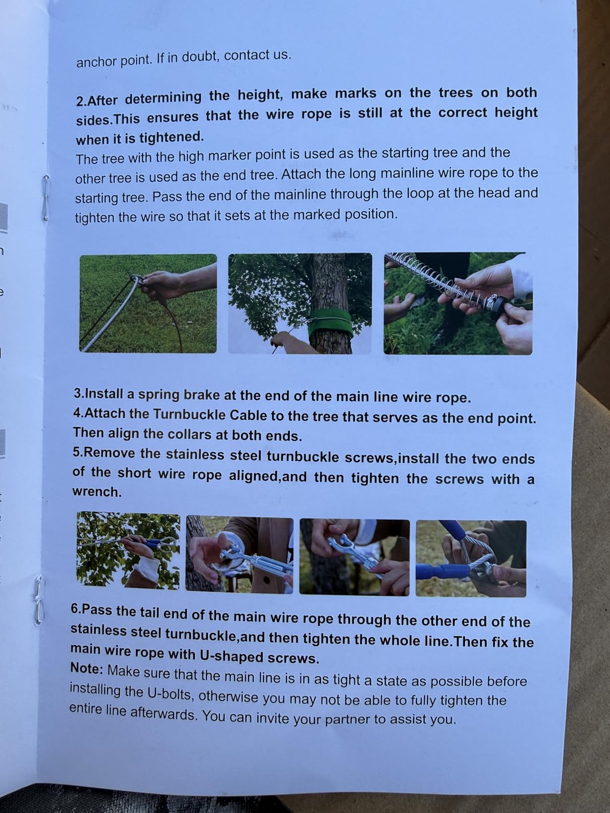 VEVOR Zipline Kit, 160 ft Zip Line Kits Up to 330 lb, Backyard Outdoor Quick Setup Zipline, Playground Entertainment with Stainless Steel Zipline, Spring Brake (Note: for Teens Only. Not for Adults) customer photo 2