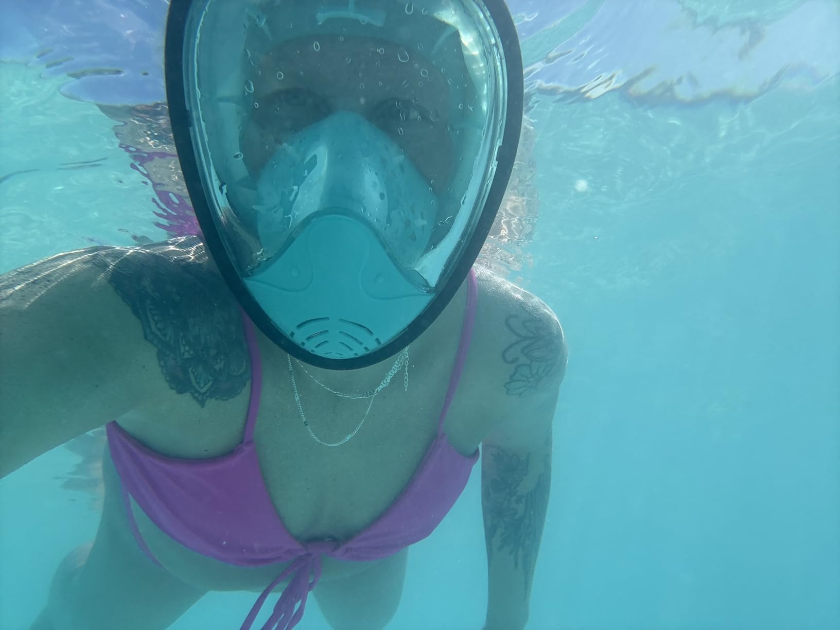 Greatever Full Face Snorkel Mask, Snorkeling Gear for Adults with Latest Dry Top Breathing System and Detachable Camera Mount, Foldable Snorkel Mask Adult, Snorkels Anti-Fog & Anti-Leak customer photo 2