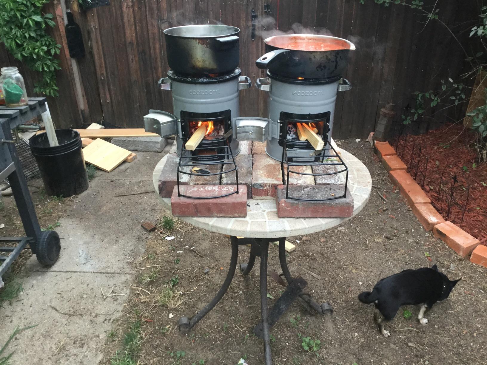 EcoZoom Rocket Stove - Heavy Duty Dual Fuel (Wood & Charcoal) Portable Camping & Emergency Stove, Insulated Body, Refractory Linings, Cast-Iron Cookware Compatible customer photo 2
