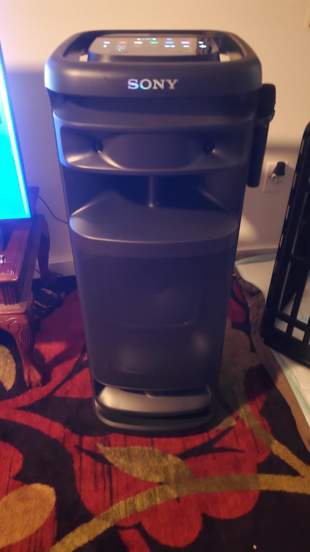 Sony ULT Tower 10 Bluetooth Karaoke Party Speaker with Wireless Microphone | 360° Sound & Party Lights, Wireless mic included, Handle and Wheels, TV Sound Booster, 7-Band EQ, 2 Enhanced Bass Modes customer photo 2