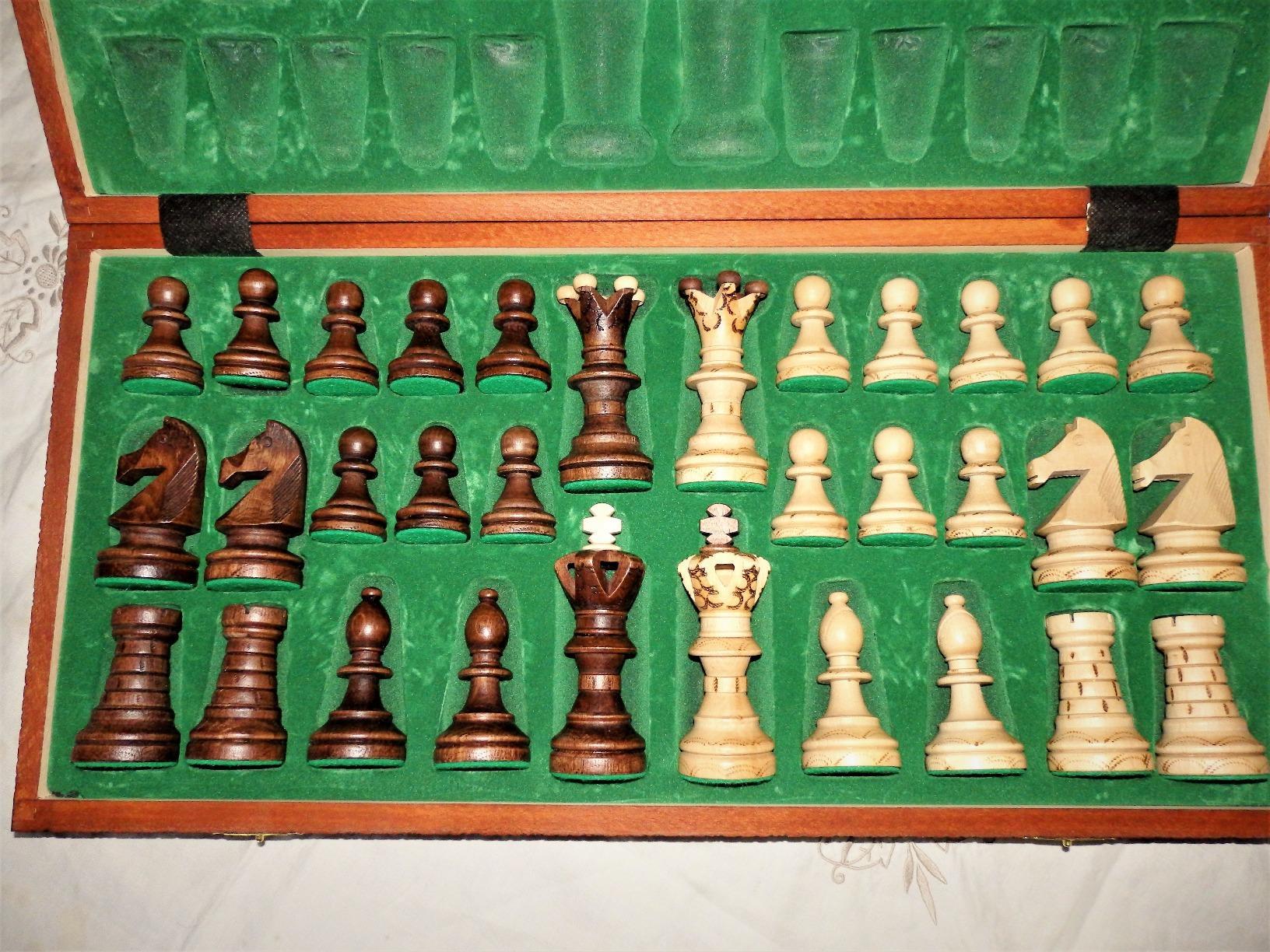 Wegiel Grand Royal Wooden Chess Set for Adults and Kids - 18 Inch Luxury Chess Set, Handcrafted from Premium Beech and Birch Wood - Unique Folding Design with Storage customer photo 1