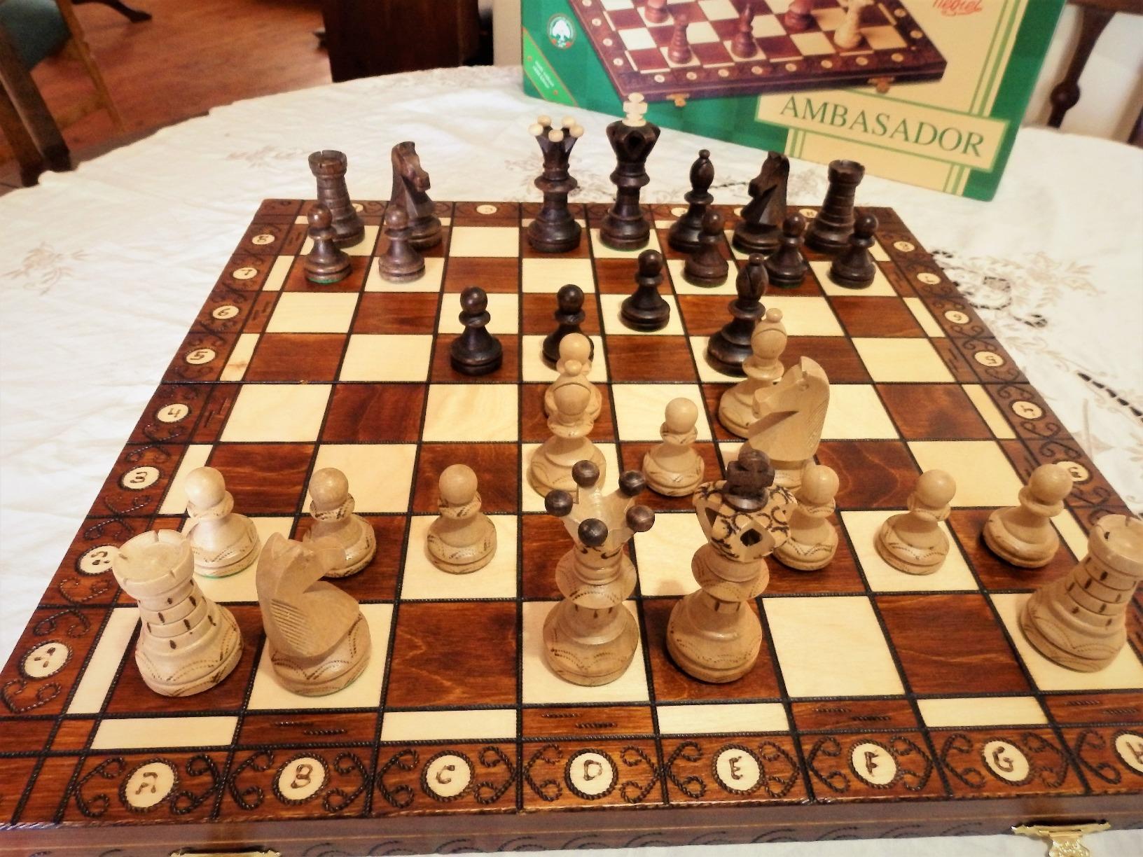 Wegiel Grand Royal Wooden Chess Set for Adults and Kids - 18 Inch Luxury Chess Set, Handcrafted from Premium Beech and Birch Wood - Unique Folding Design with Storage customer photo 2