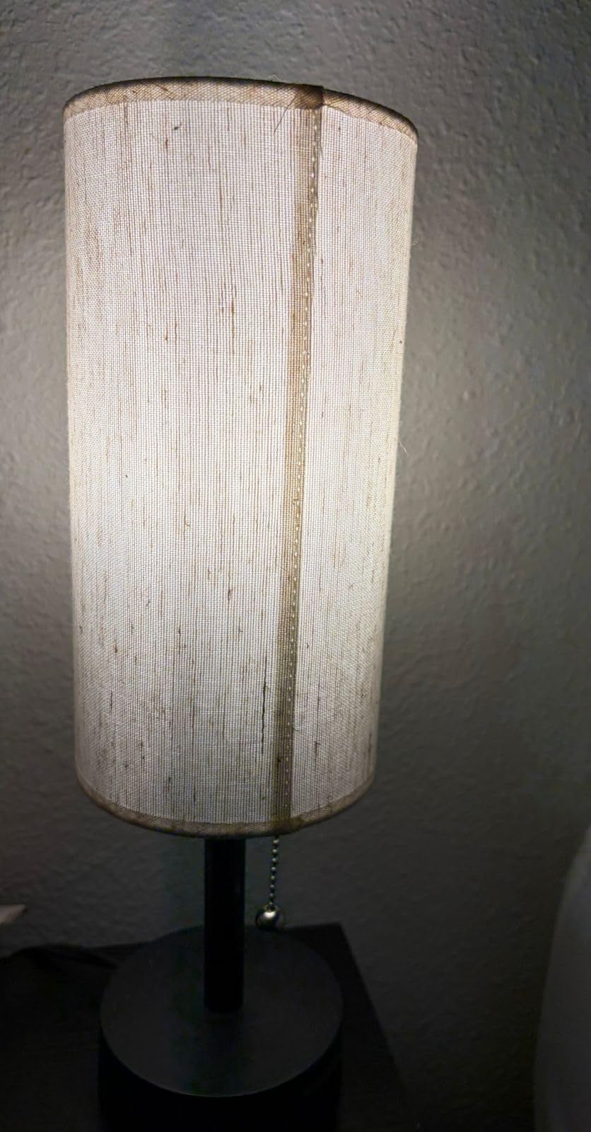 Fenmzee Bedside Table Lamps Set of 2-3 Color Temperatures Pull Chain Lamp with AC Outlet Charging Port, Small Round Night Stand Lamps for Bedroom Guest Room Office, Bed Side Light with E26 LED Bulbs customer photo 2