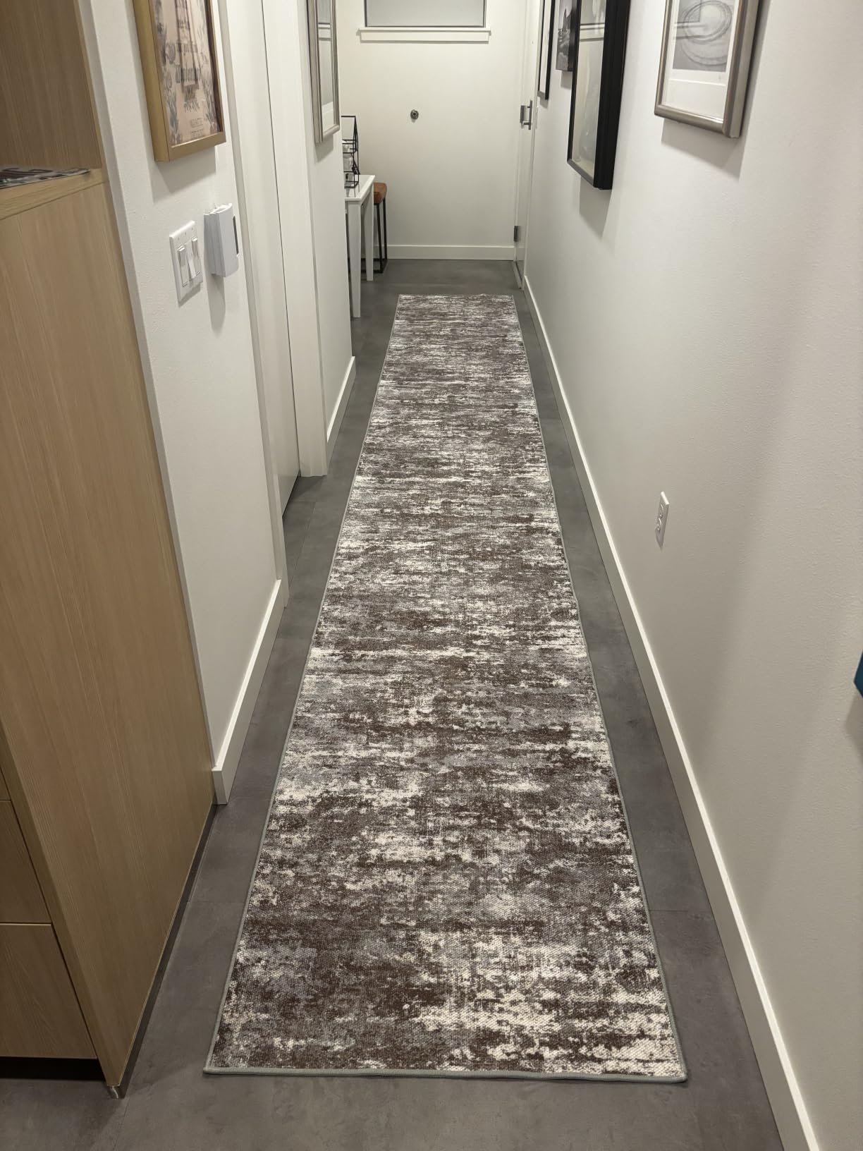 Runners for Hallways Ultra Non-Slip 2x10 Long Runner Rugs Washable Abstract Tear and Stain Resistance No Pile Lightweight Modern Rug Runners for Entryway, Kitchen, Walkway, Entrance, Multi customer photo 1