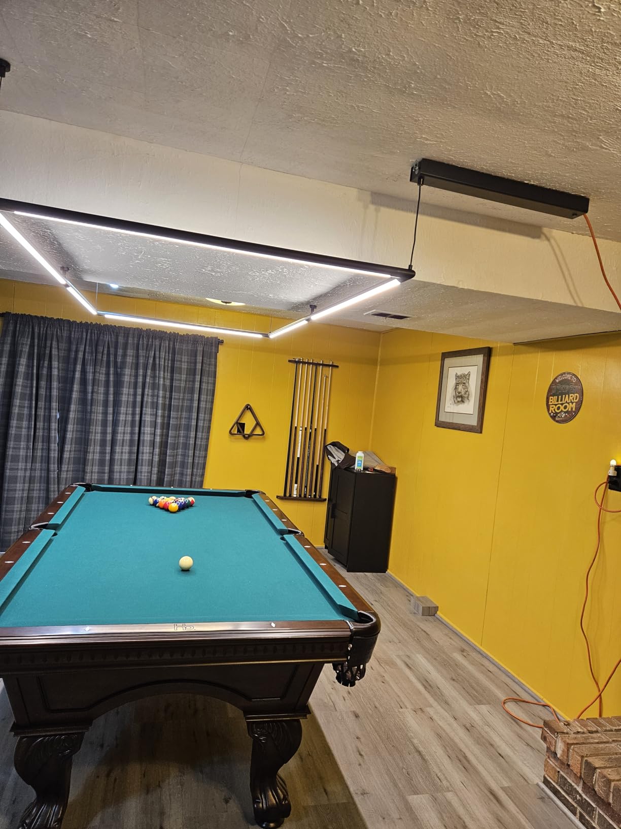 Professional LED Billiard & Pool Table Light, Non-Flickering & Evenly Distributed Light Source & Adjustable Height - Rotaflex, Bright White 5000K (52 inch) customer photo 2