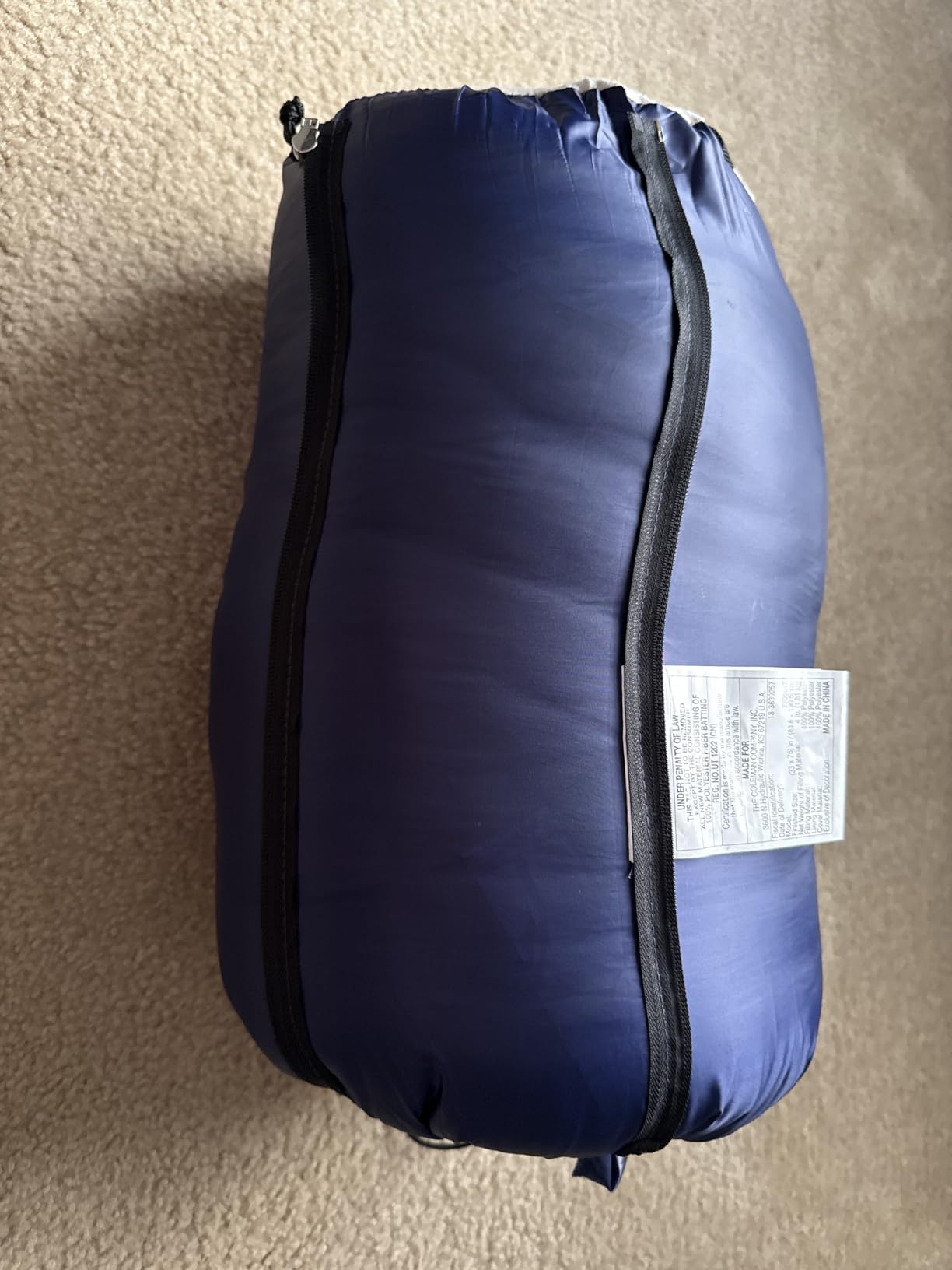 Coleman Brazos 20/30F Adult Cool-Weather Sleeping Bag with No-Snag Zipper & Stuff Sack, Machine Washable, Great for Camping, Traveling, Guests, & More customer photo 2