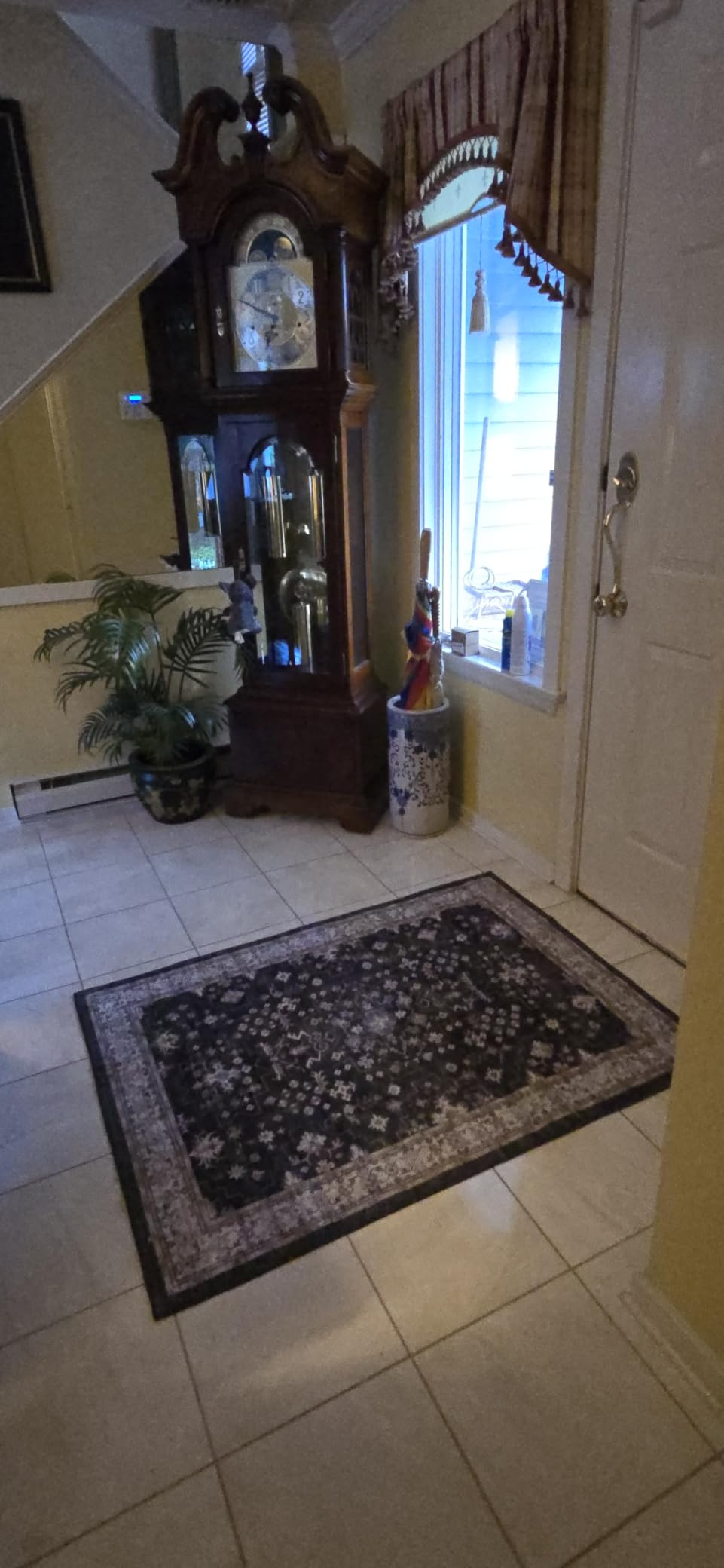 Black Farmhouse Washable 8x10 Area Rugs for Living Room, Bedroom, Dining Room Kitchen Table Rug for Under Table, Office, Dark Charcoal Tumble Stain Resistant Non-Slip Large Washable (8x10 Black/Multi) customer photo 2