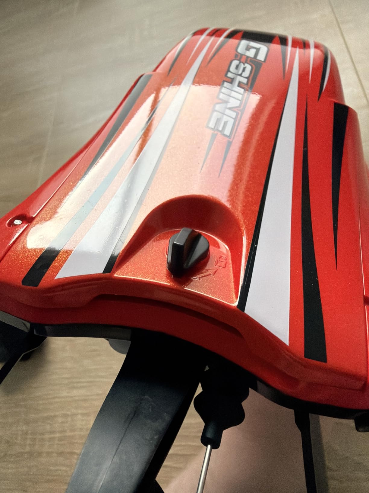 BEZGAR RC Boat, 16 inch Big Brushless Remote Control Boat for Adults and Kids, 55 KPH Large Fast RC Speed Boats with 2000mAh Battery, Ideal Waterproof Toy Boats for Lakes - HJ818PRO Red customer photo 2