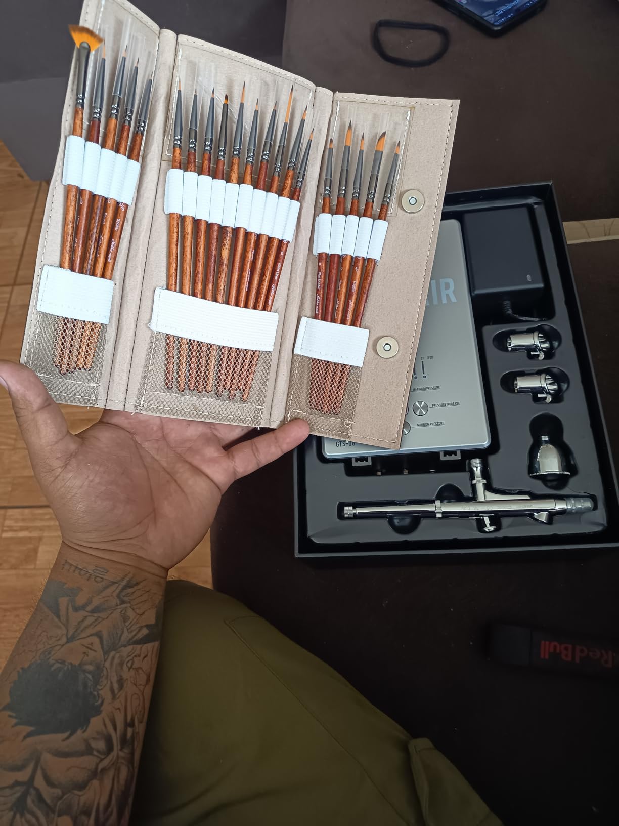 Gaahleri Airbrush Kit, Ambition Series GTS-06, Airbrush & Air Compressor with Air Control customer photo 2