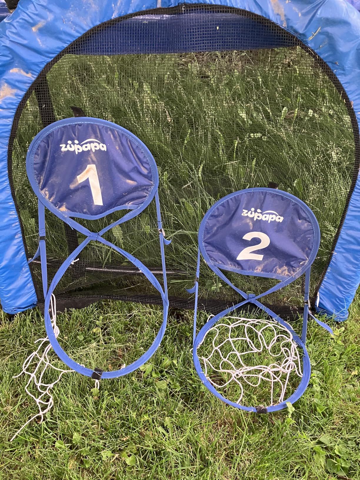 Zupapa 1800LBS Capacity Double Frame Trampoline 16 15 14 12FT No-Gap Safety Design Curved Poles & Basketball Hoop 10-Year Quality Assurance Perfect for Kids & Family Outdoor Fun customer photo 2