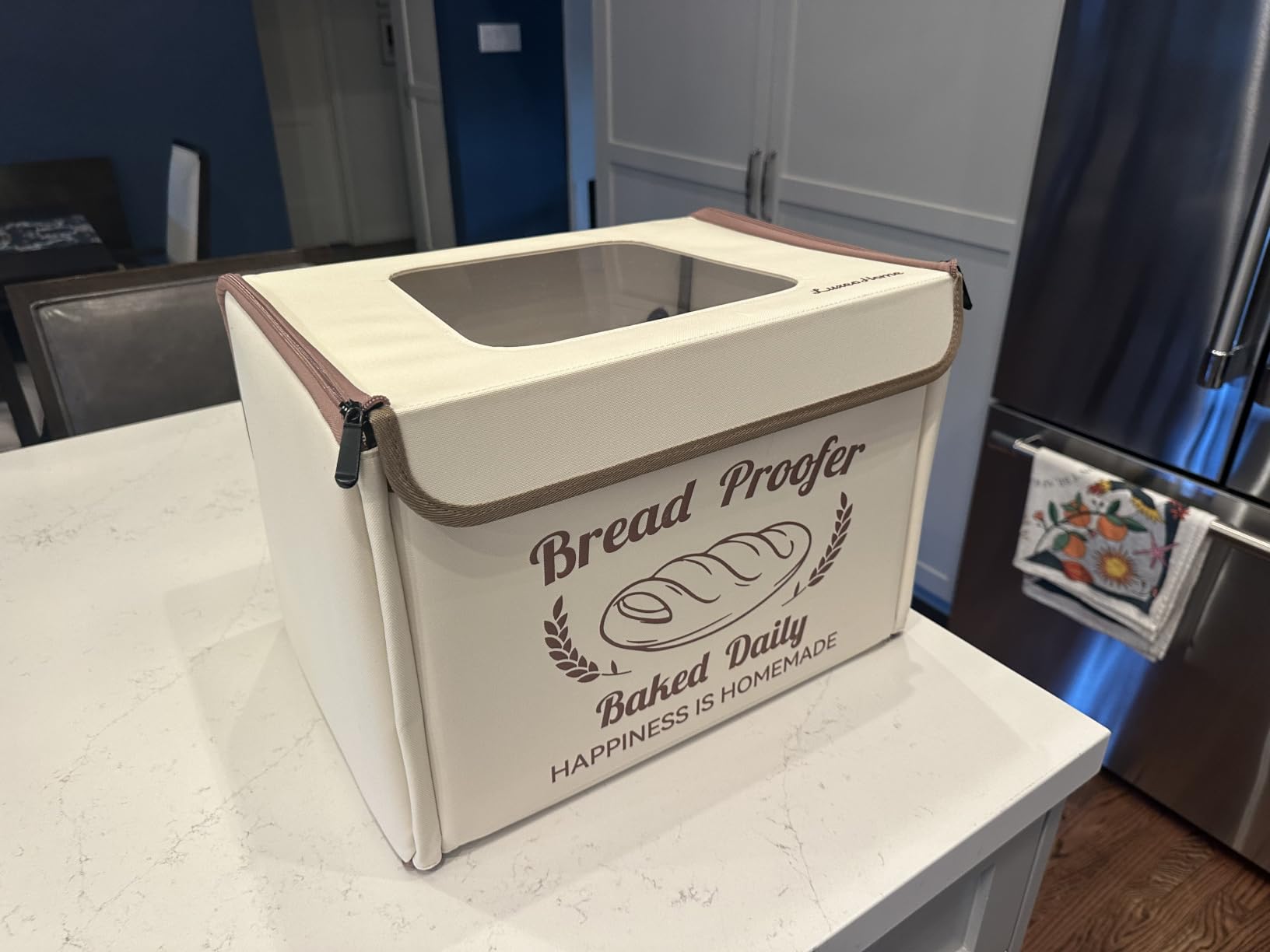 Folding Bread Proofing Box with 50-113F Temp Control & 48H Timer, Dough Proofer with Metal Rack, Humidor, Recipes, Ideal for Sourdough, Bread Baking, Pizza, Yogurt, Kombucha customer photo 1