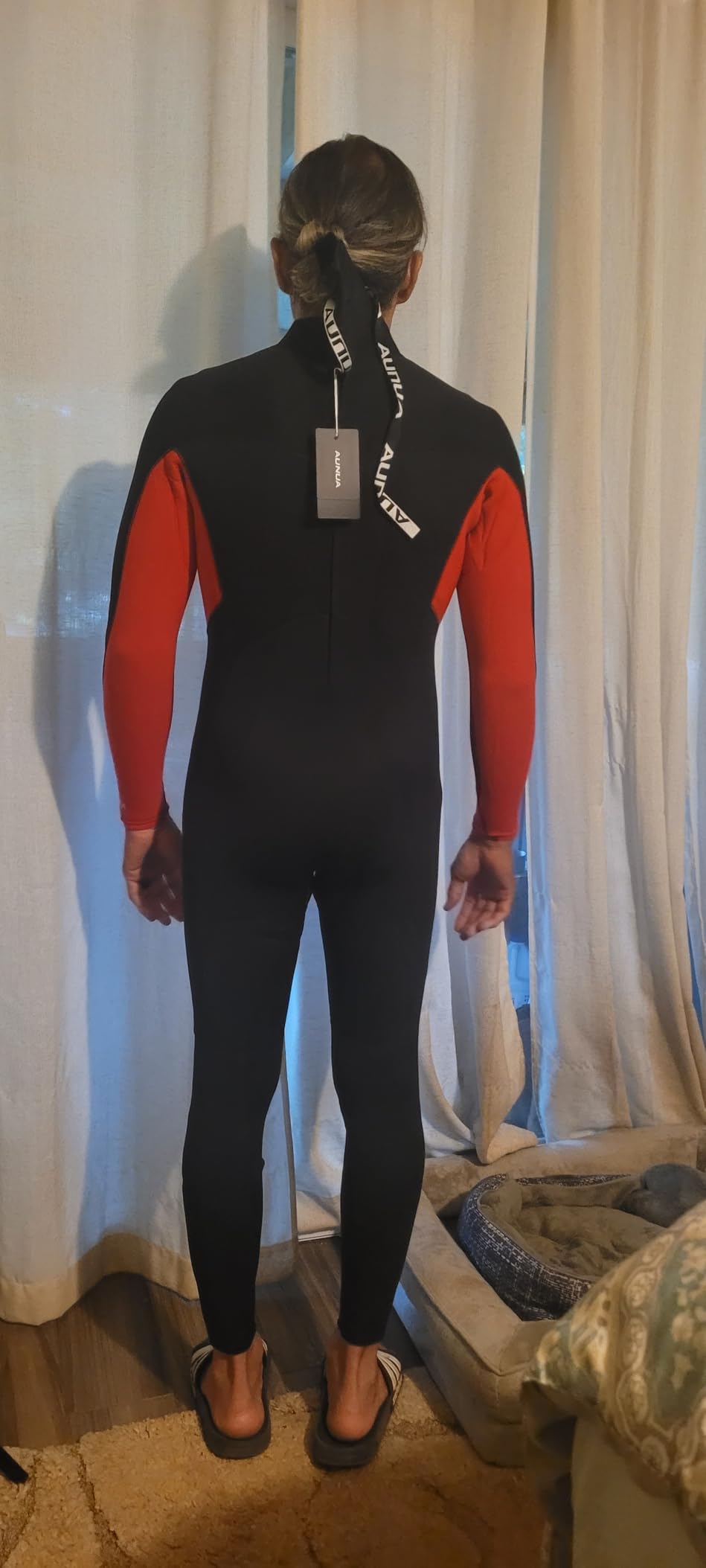 Mens 5mm Full Wetsuit Ultra-Stretch Neoprene Surfing Diving Suit | GBS Seams Thermal Wetsuits, Neoprene Back Front Zipper for Surfing, Swimming customer photo 2