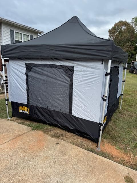 10x10 Heavy Duty Pop Up Canopy - Easy Setup, Commercial Grade Aluminum Frame, 42