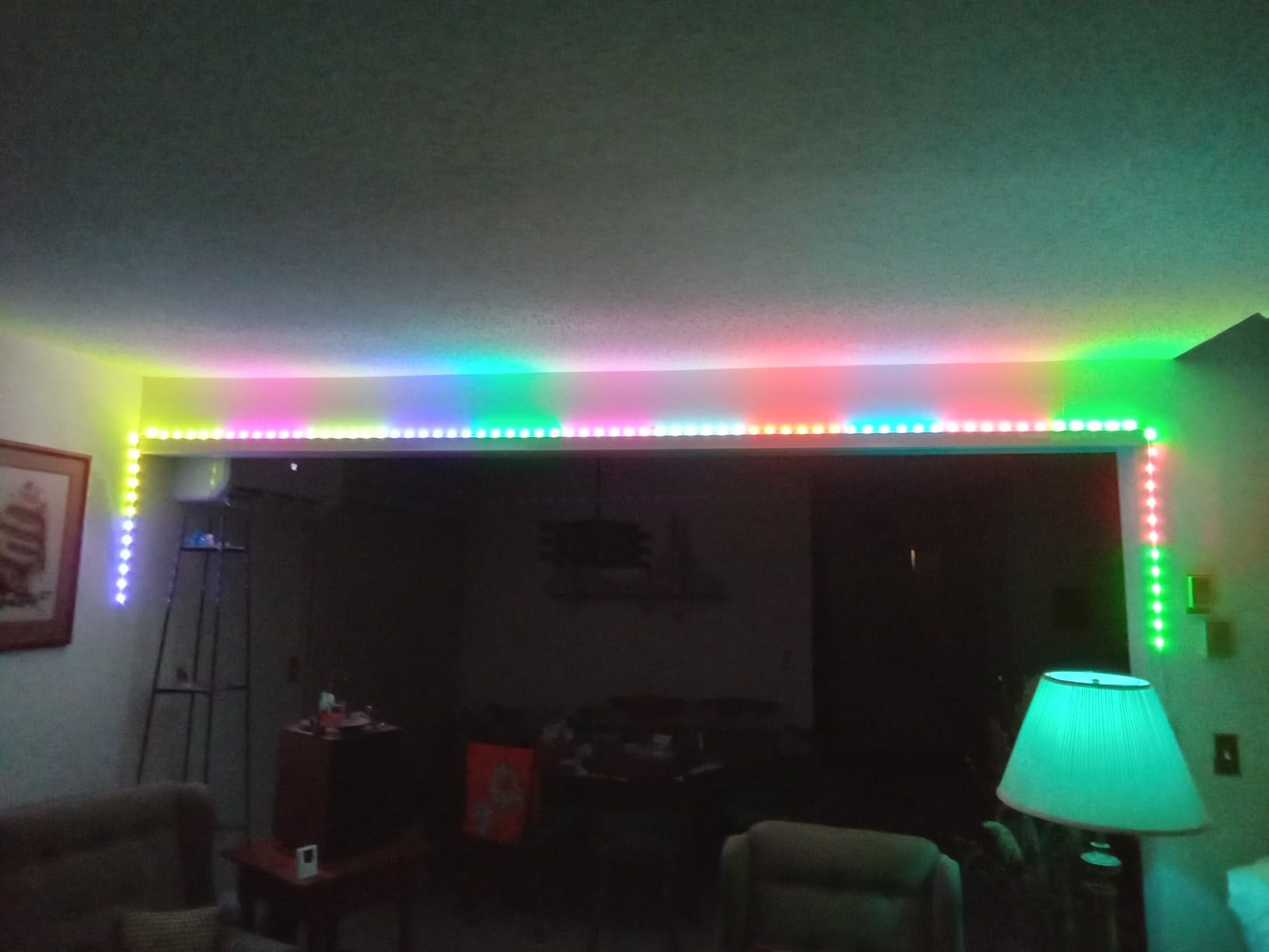 GE Cync Dynamic Effects Smart LED Light Strip with Music Sync, Color Changing WiFi Lights, Indoor Light Strip, Compatible with Alexa and Google Home, 16ft and Power Supply customer photo 2