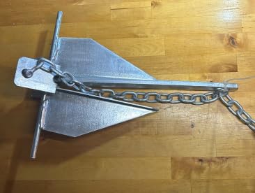 Leero Heavy Duty Boat Anchor Kit with Anchor Chain, Shackle and Anchor Rope, 5/8/10/13/18 lb Danforth Anchor, Boat Anchor for Pontoons, Dinghies, Fishing Boats, Bass Boats, Sport Boats, Sport Yachts customer photo 2