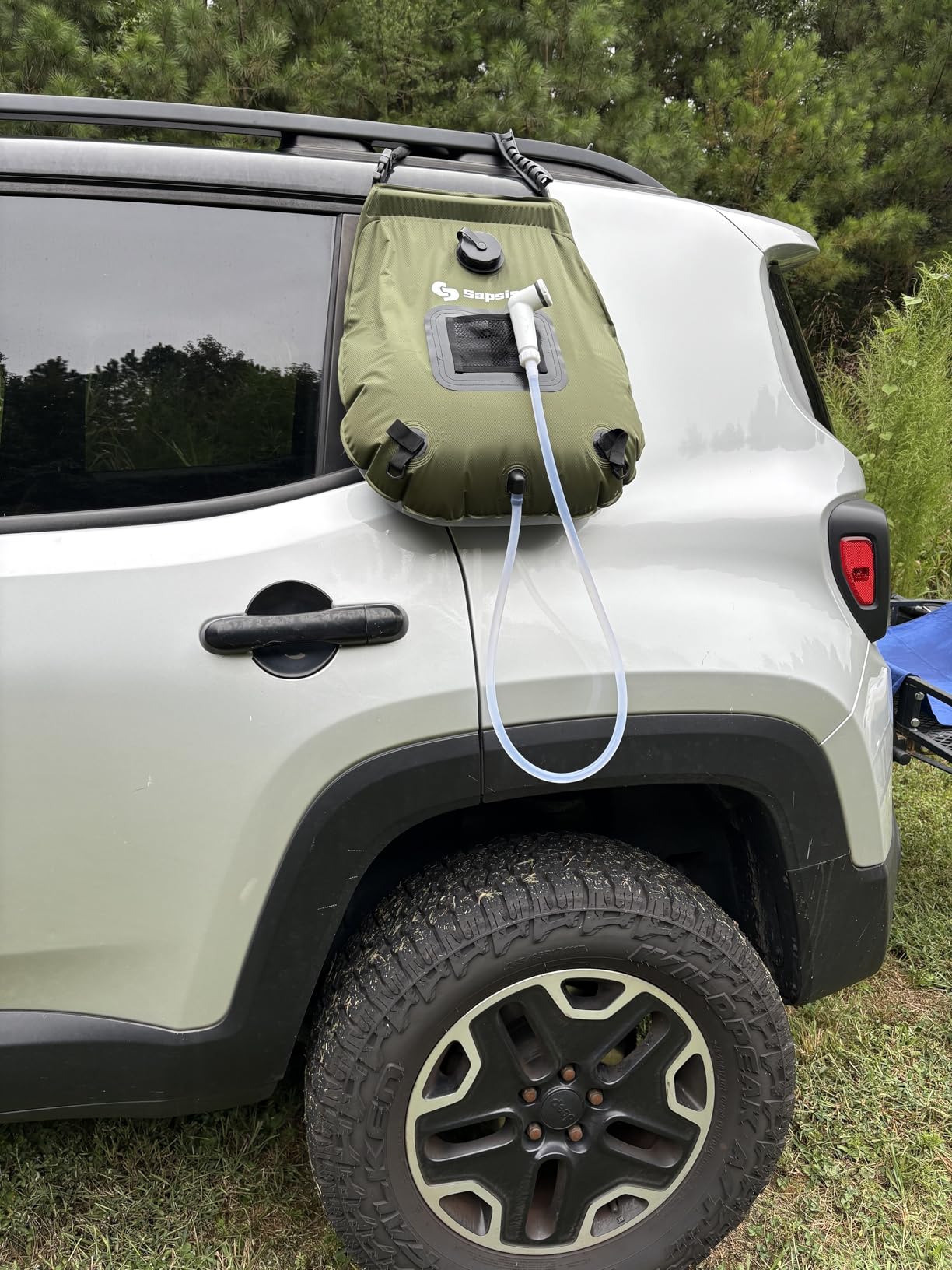 sapsisel Camping Shower Bag, 5 Gal/20L Solar Heating Camping Shower with Upgraded Hose and Shower Head, Portable Shower for Camping customer photo 1