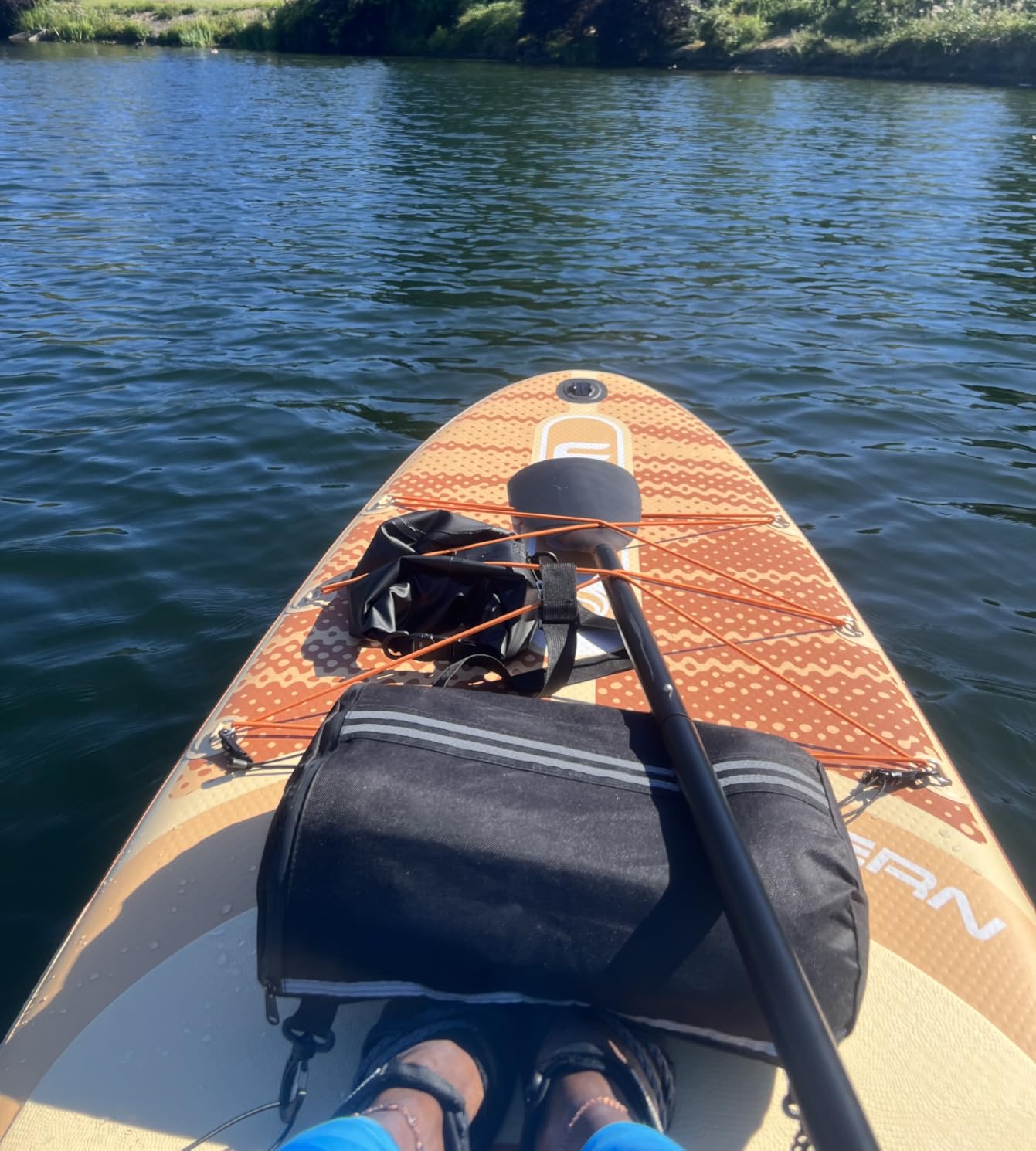Inflatable Paddle Boards, Stand Up Paddle Board for Adults Youth of All-Round, 10'6'' *33'' * 6'' Extra Wide & No-Slip Sup for Yoga Fishing customer photo 1