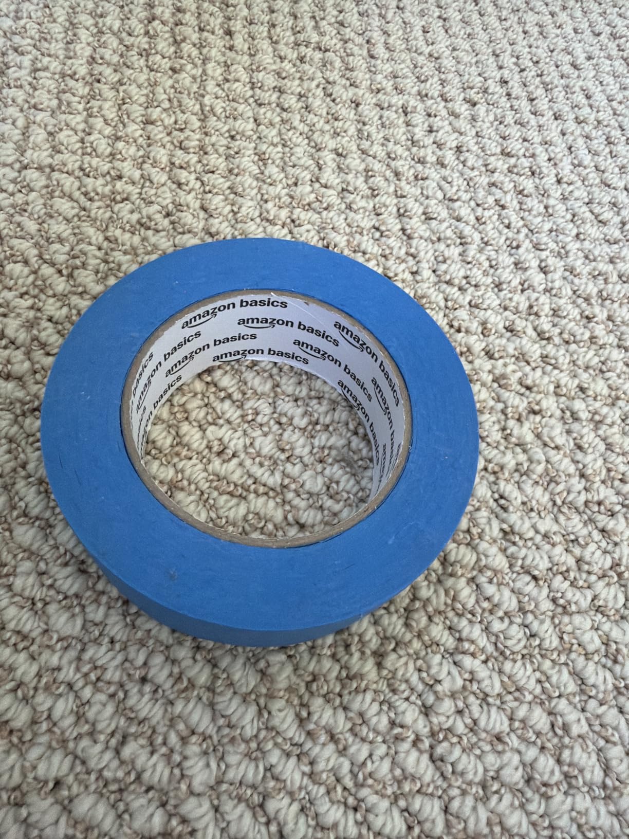 Amazon Basics Blue Painters Tape, Protects Surfaces, Removes Easily, No Residue, 0.94