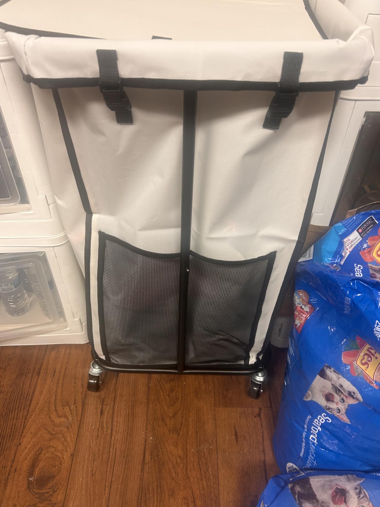 Rolling Laundry Hamper with Wheels - 150L Laundry Basket with Removable Bag & Sturdy Metal Frame, Large Tall Dirty Clothes Hampers for Bedroom, Laundry Room, Apartment, Dorm - Black customer photo 1