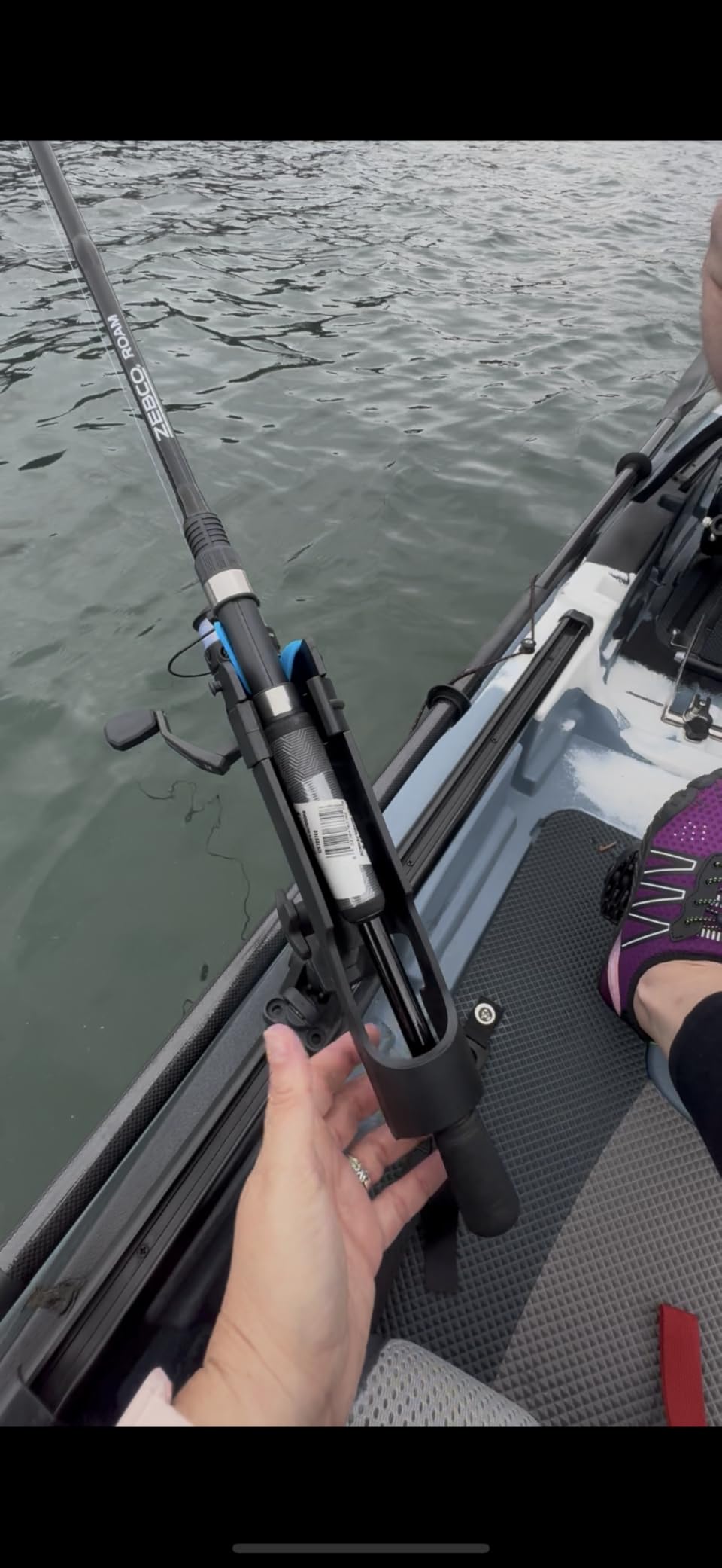 PLUSINNO 2 in 1 Fishing Rod Holders for Boat, Kayak Fishing Rod Holder, Fishing Pole Holders for Track Mount / Deck Mount, Fishing Gear with Fishing Rod Protective Strap, Fishing Accessories & Gifts customer photo 1