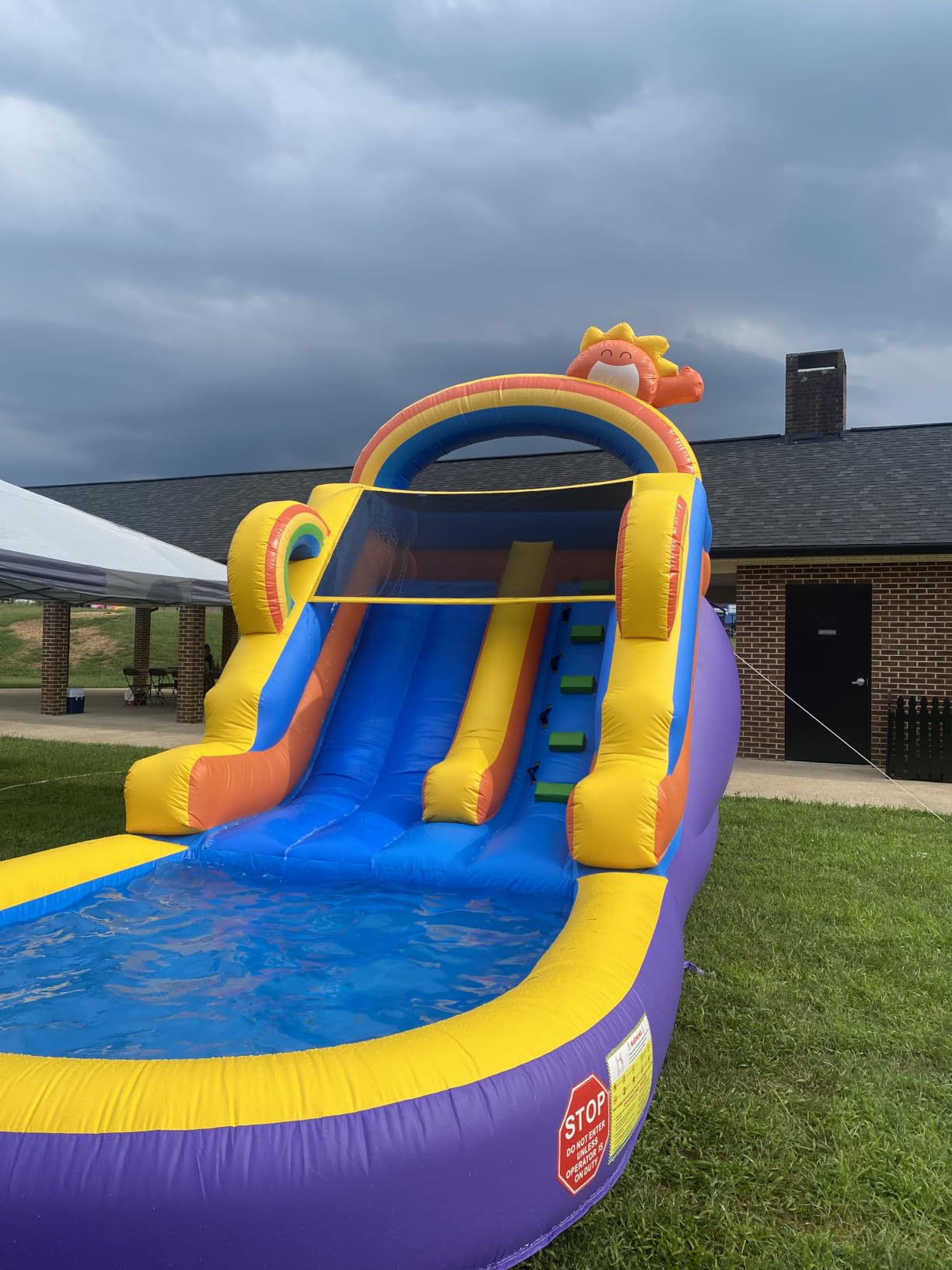 21FT Inflatable Water Slide for Kids and Adults - 21x9x12 FT Commercial PVC Water Slide with 950W Blower, Wet/Dry Blow Up Slide for Backyard, Pool Party & Outdoor Fun, Supports 500lbs,Fast Drainage customer photo 2