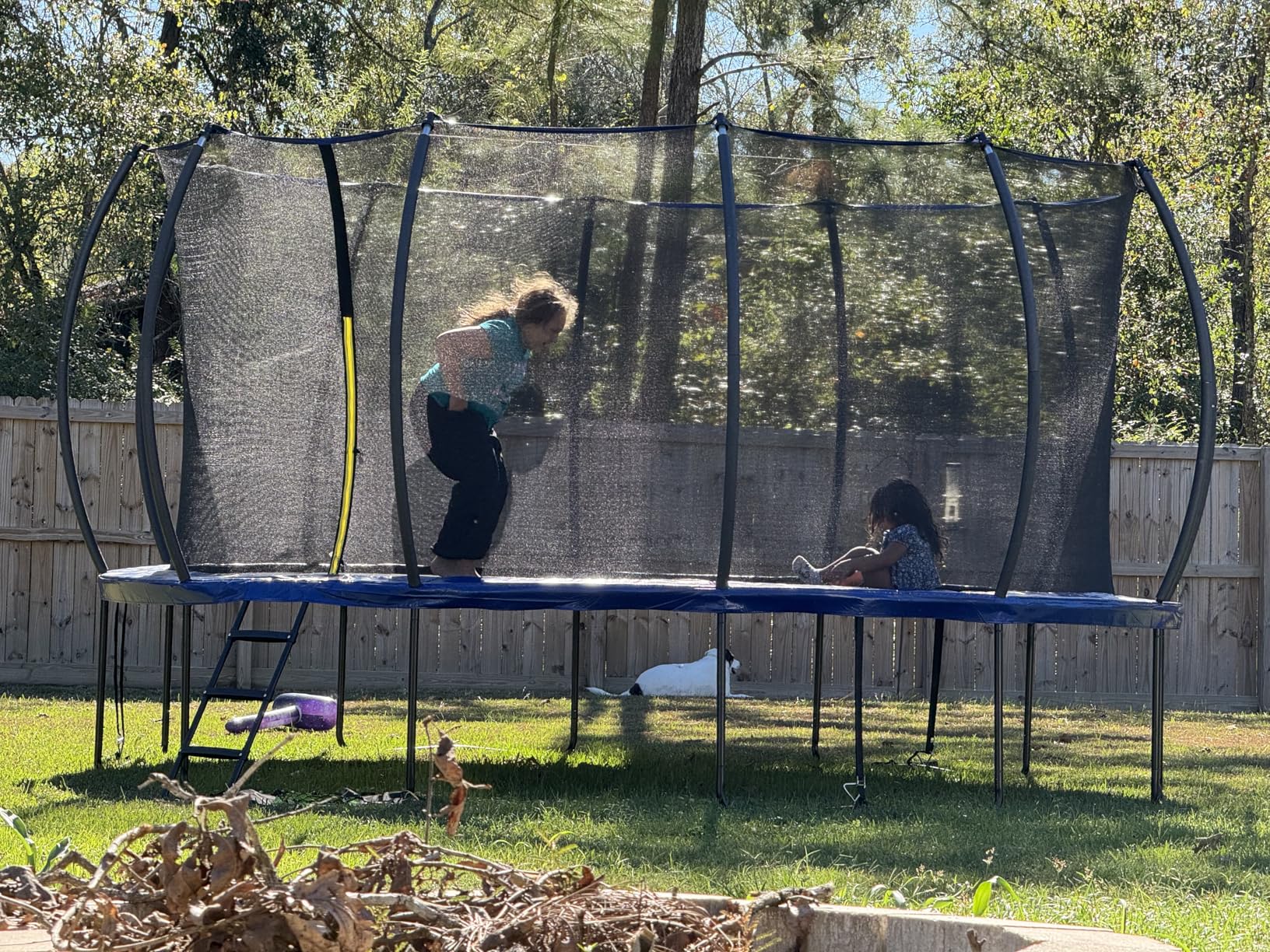 ORCC 1300LBS Weight Capacity Trampoline 16 15 12FT with Basketball Hoop Water Sprinkler Spiral Ground Stakes Outdoor Yard Trampolines for Kids Adults customer photo 2