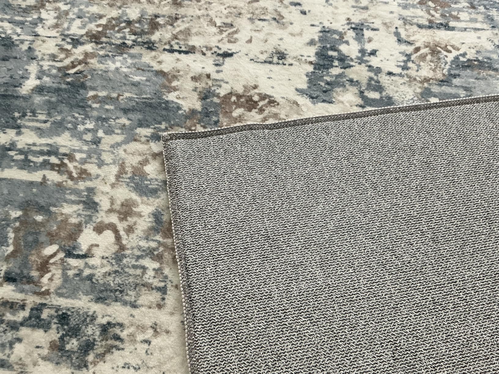 XLUEZ 8x10 Area Rugs for Living Room, Washable Modern Abstract Large Area Rug Neutral Soft Non Slip Kids Rug Stain Resistant Indoor Carpet for Bedroom Nursery Dining Children's Room (Blue, 8'x10') customer photo 2