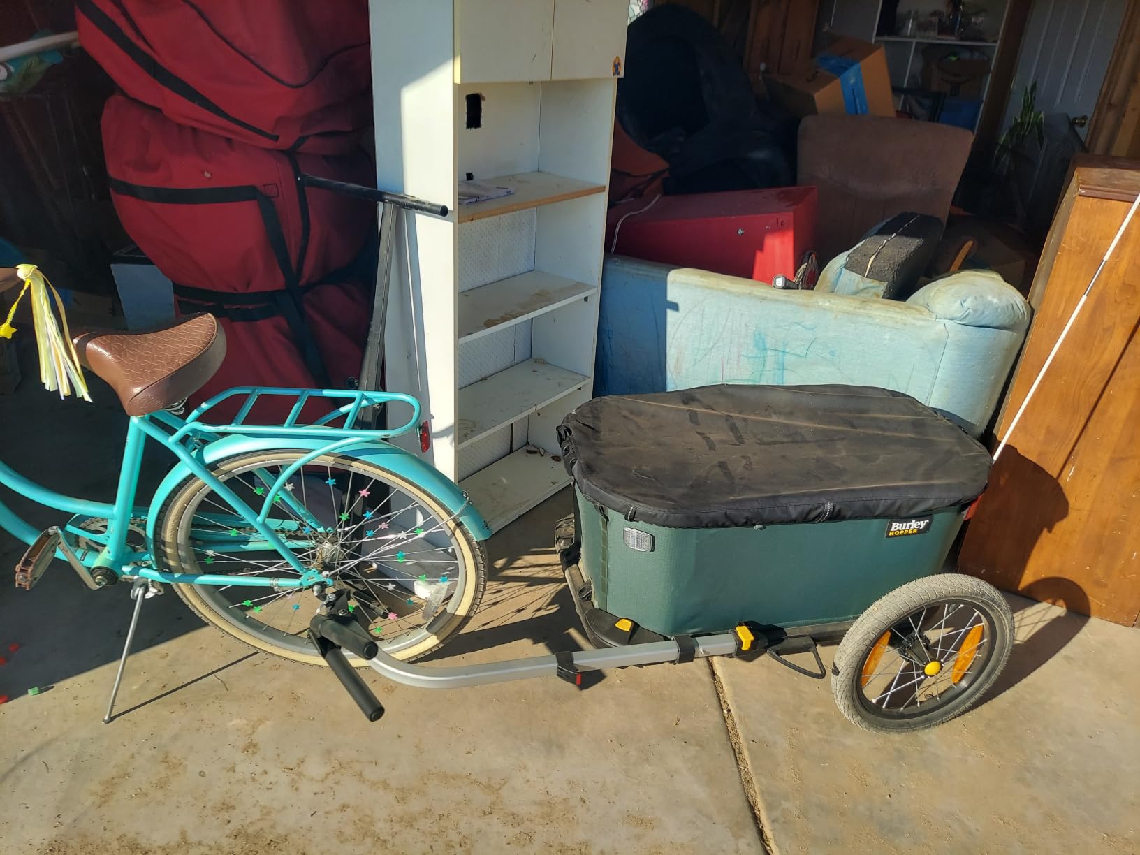 Burley Hopper | Compact Cargo Bike Trailer & Stroller Wagon with Spacious Storage, Rigid Floor, Durable Interior & Parking Brake customer photo 2