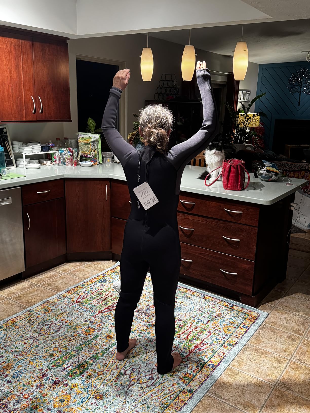 Wetsuit Women 3/2mm Neoprene - Plus Size & Tall, Full Body Thermal Wet Suit in Cold Water Surfing, Swimming & Diving customer photo 1