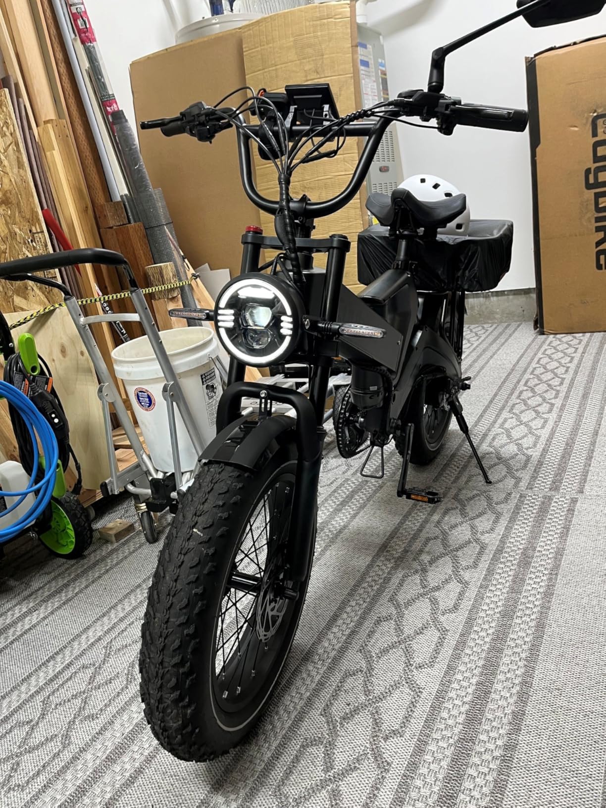 2000W/3000W Peak Motor Foldable Electric Bike, 48V/52V Battery, Full Suspension, 20 x 4.0 Fat Tires customer photo 1