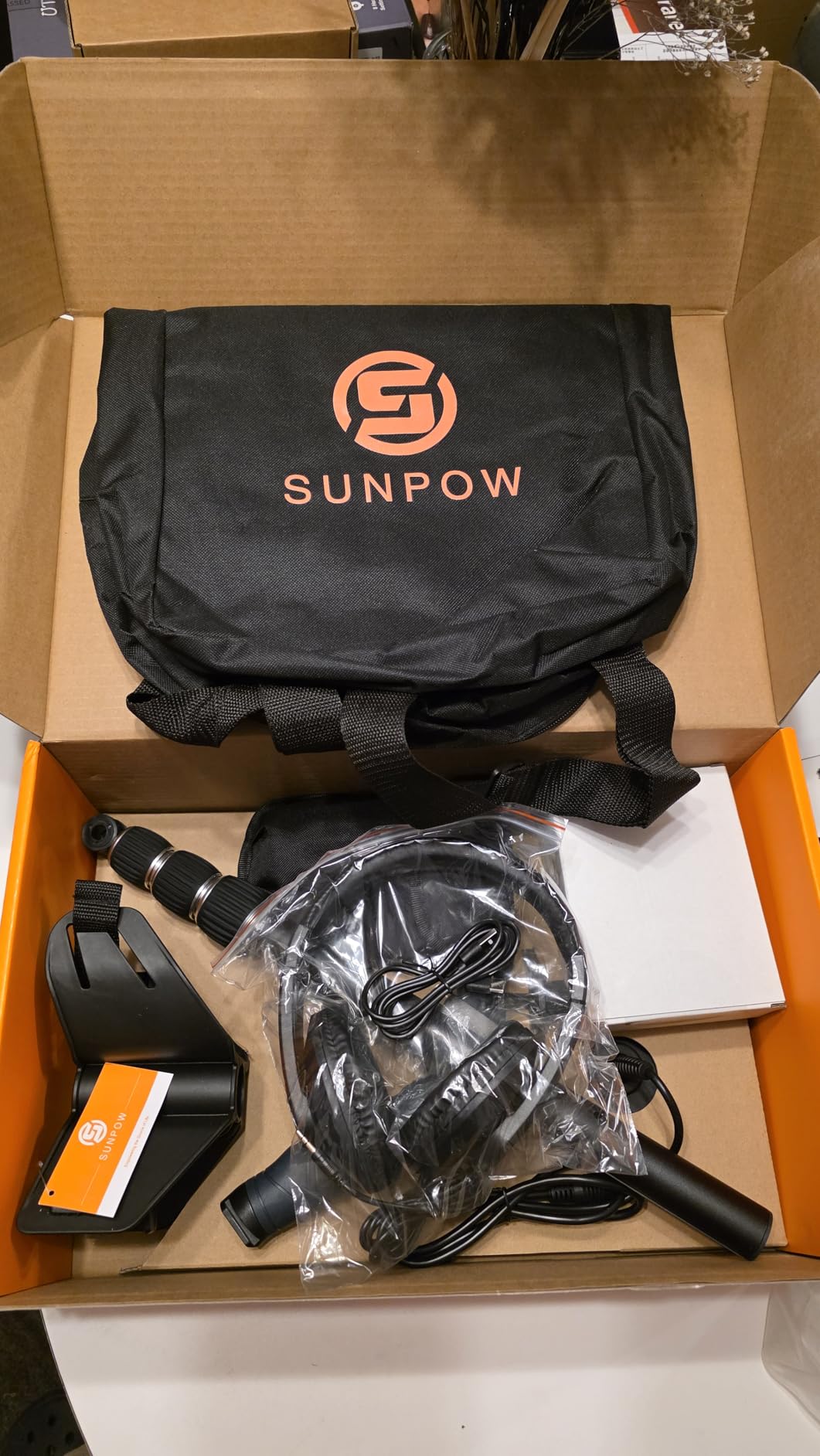 SUNPOW Rechargeable Metal Detector for Adults, 35H Battery Waterproof Gold Detector Kit, 10'' Deep Search Double-D Coil, High Accuracy Pinpointer for Beach, Saltwater & Yard - OTMD15 customer photo 2