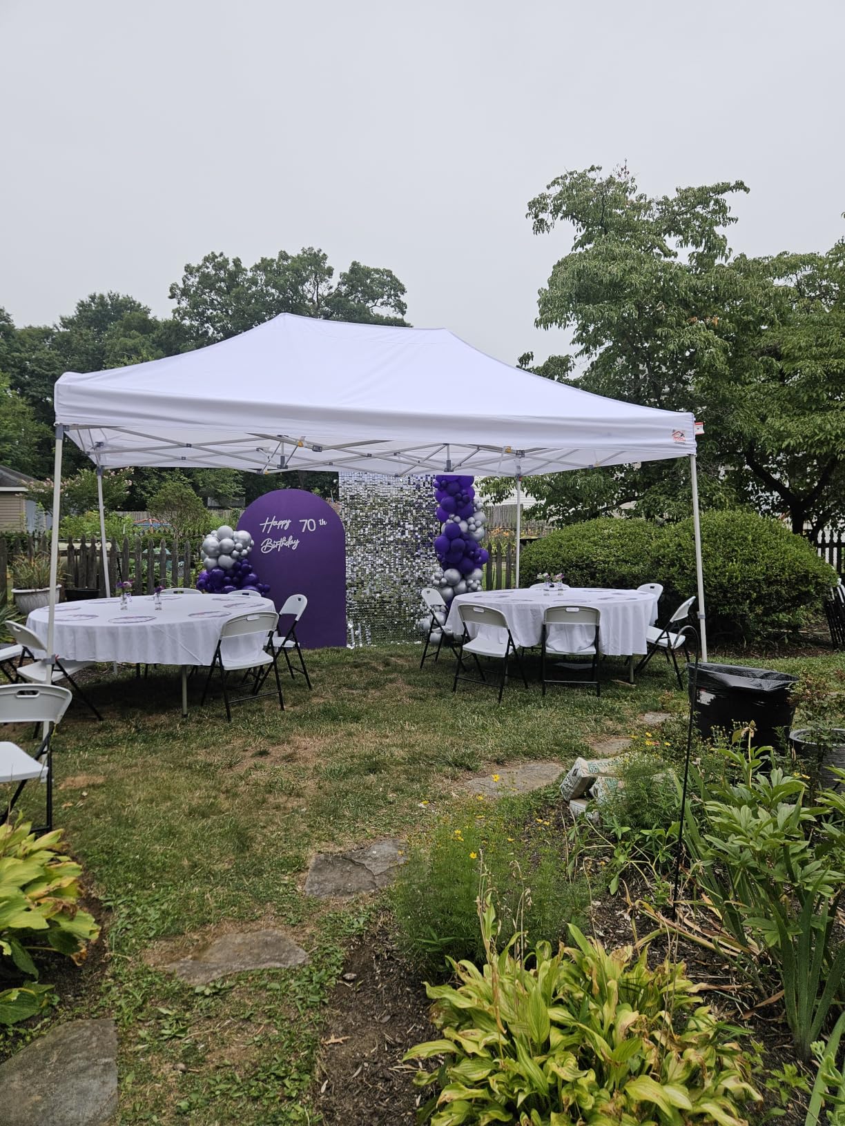 Tradesparker 10x10 Pop Up Canopy Tent,Commercial Movable Canopy with ApexCore LED&Rugged Casters-Instant Easy Setup Shelter Canopies with Weight Bags&Stakes for Outdoor Events Markets Vendors,White customer photo 2