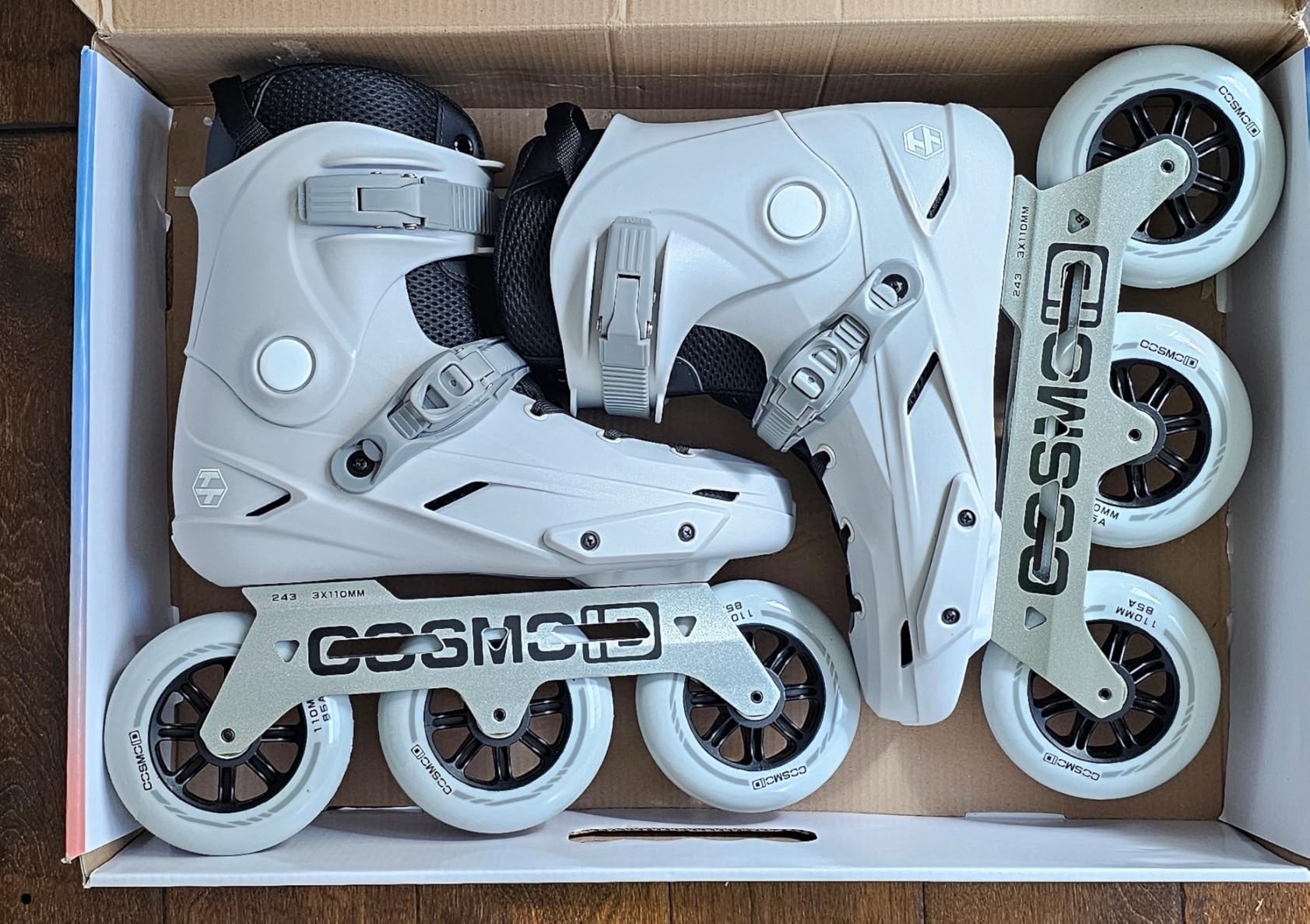 TT3 High Performance Adult Inline Skate for Women & Men | Roller Skates Blades 3 Wheels 110mm/100mm Metal Frame, Indoor Outdoor and Fitness Grey, Size 5-13 customer photo 1