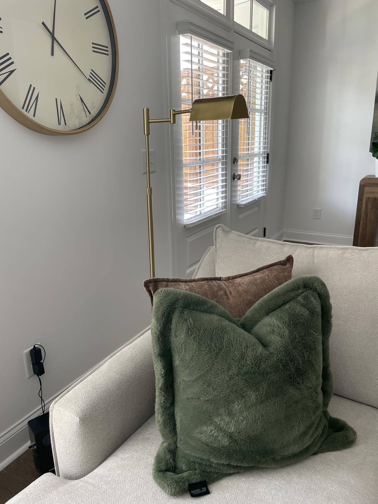 SUNMORY Dimmable LED Pharmacy Floor Lamp, 16W/1500LM Bright Reading Floor Lamp with Remote & Touch Control, 350 Degree Swing Arm, Adjustable Task Craft Standing Lamp for Living Room Bedroom Office, Gold customer photo 1