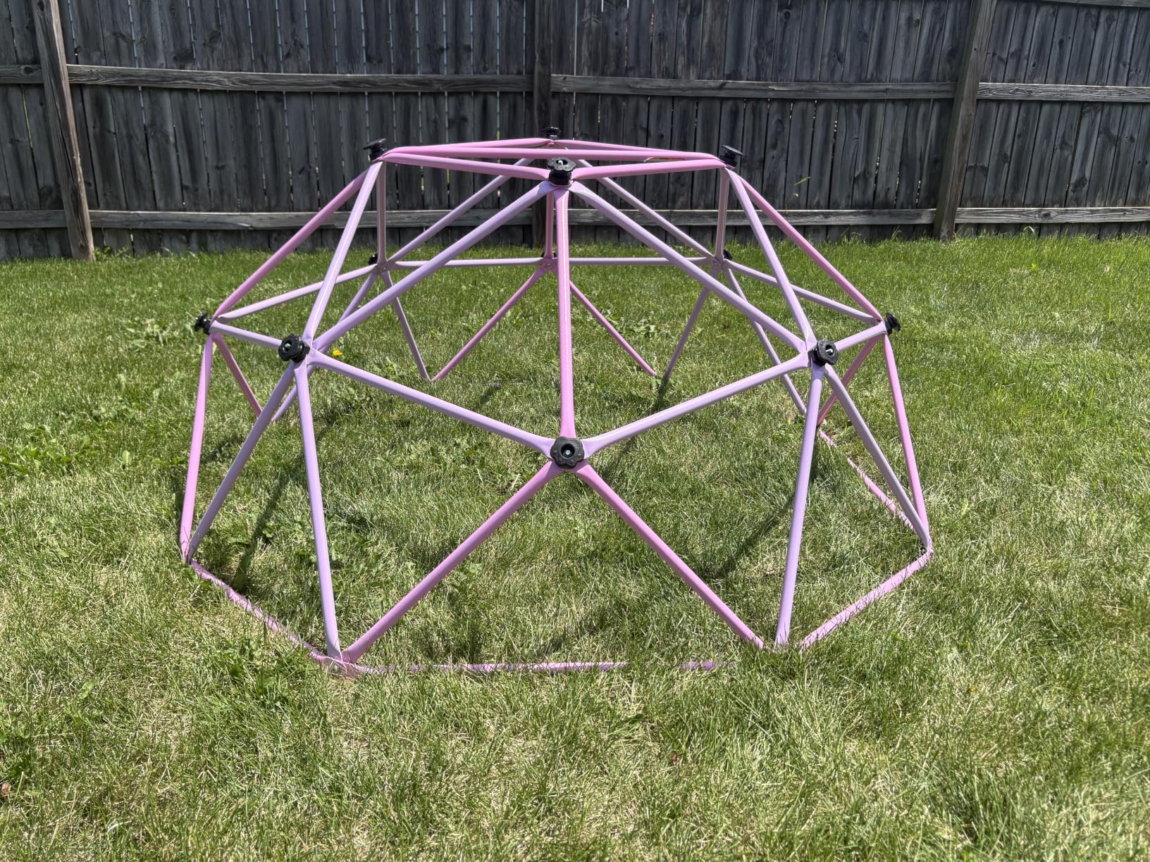 Gardenature 6FT Climbing Dome for Kids, Jungle Gym for Indoor and Outdoor, Geometric Dome Climber Supporting 440 Lbs Anti-Rust Metal Play Structure, Kids Gift Toys, ASTM Approved, Blue & Green customer photo 1